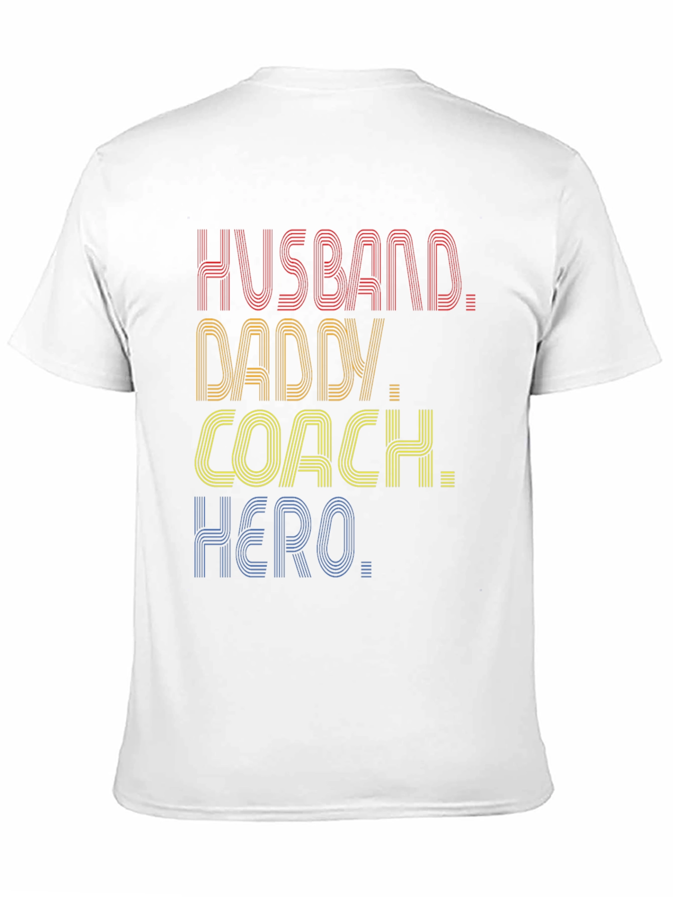 Husband Daddy Coach Hero Graphic T-Shirt