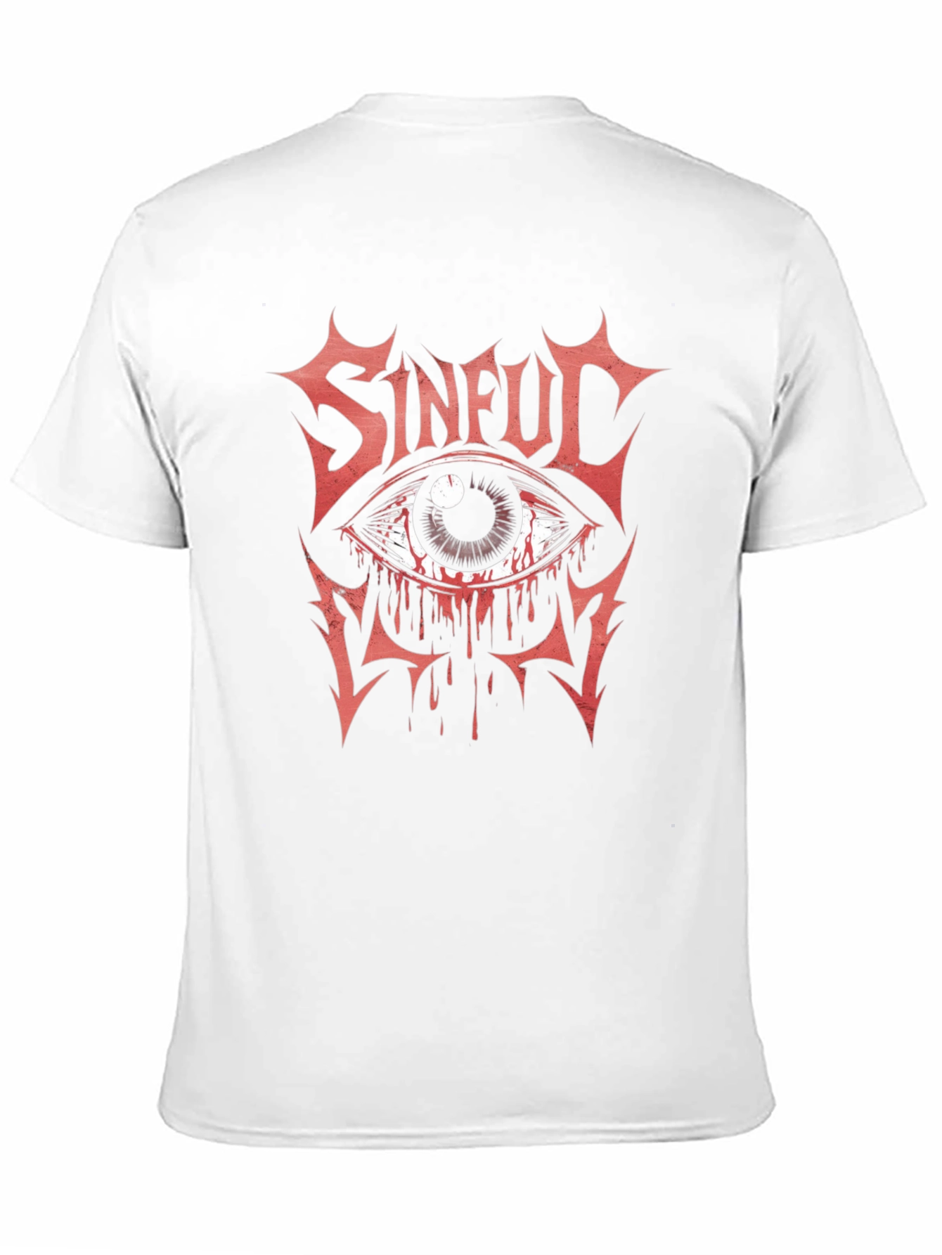 Sinful Eye Graphic Print T-Shirt - Black