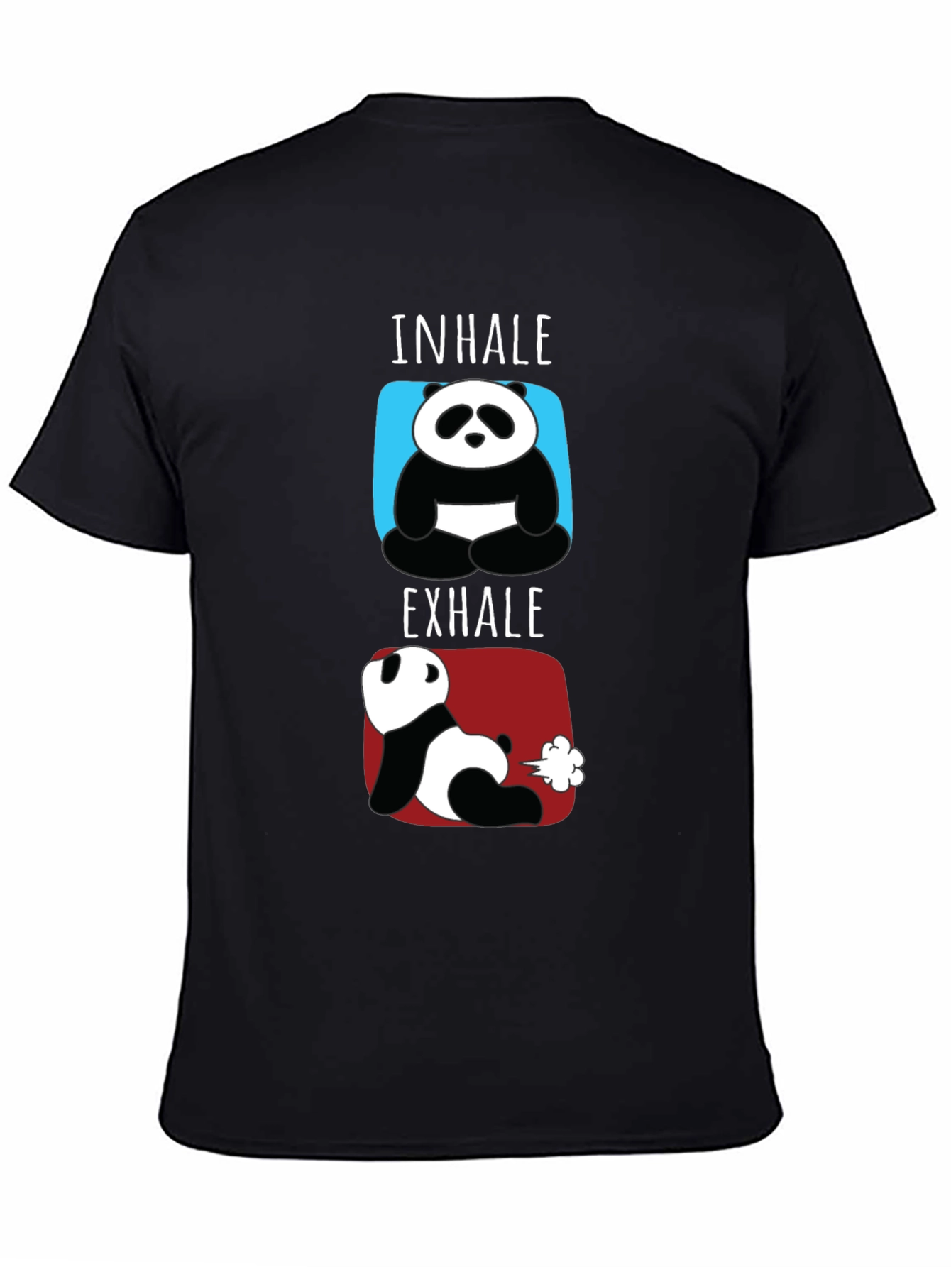 Inhale Exhale Funny Panda T-Shirt