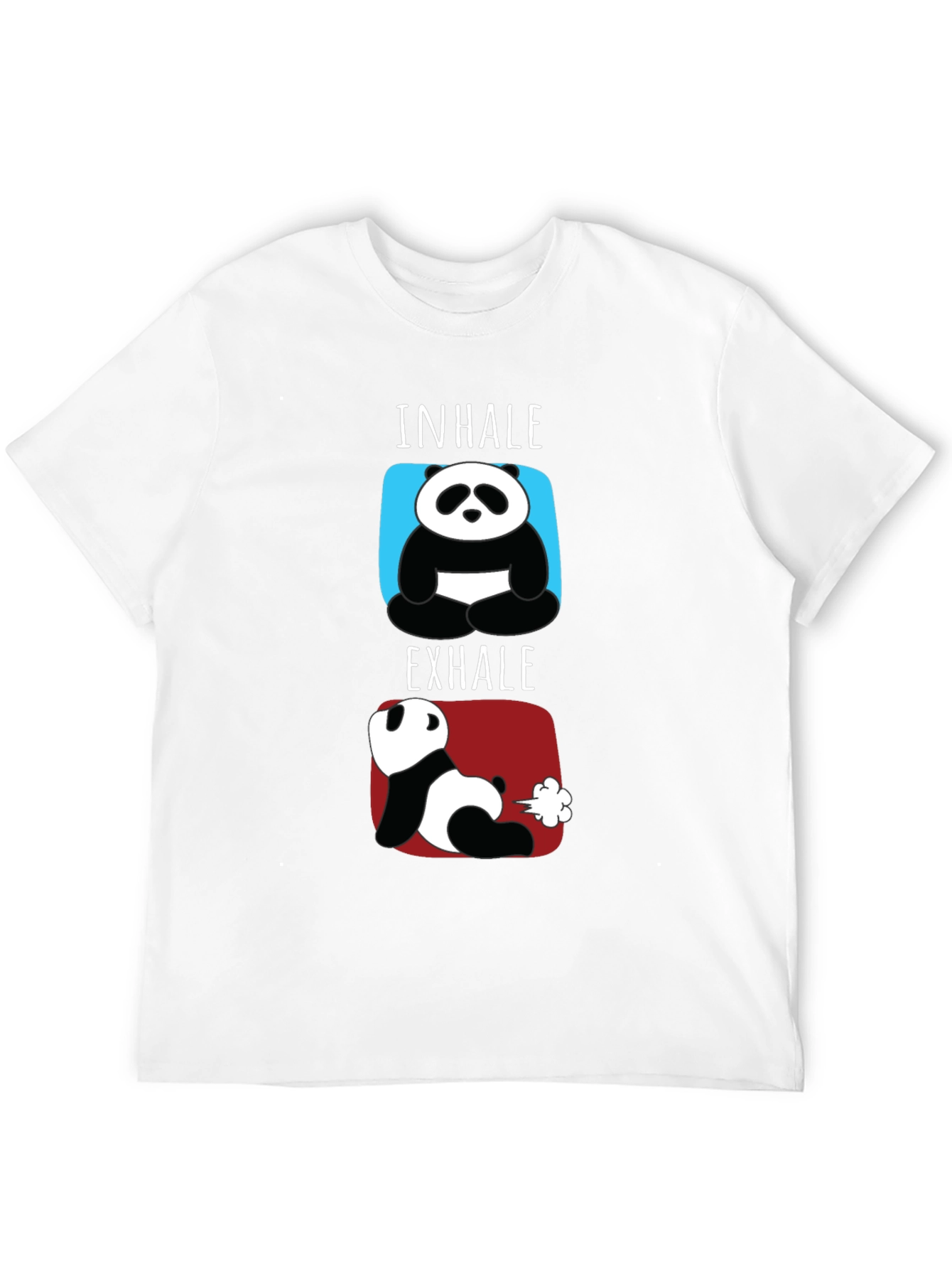 Inhale Exhale Funny Panda T-Shirt