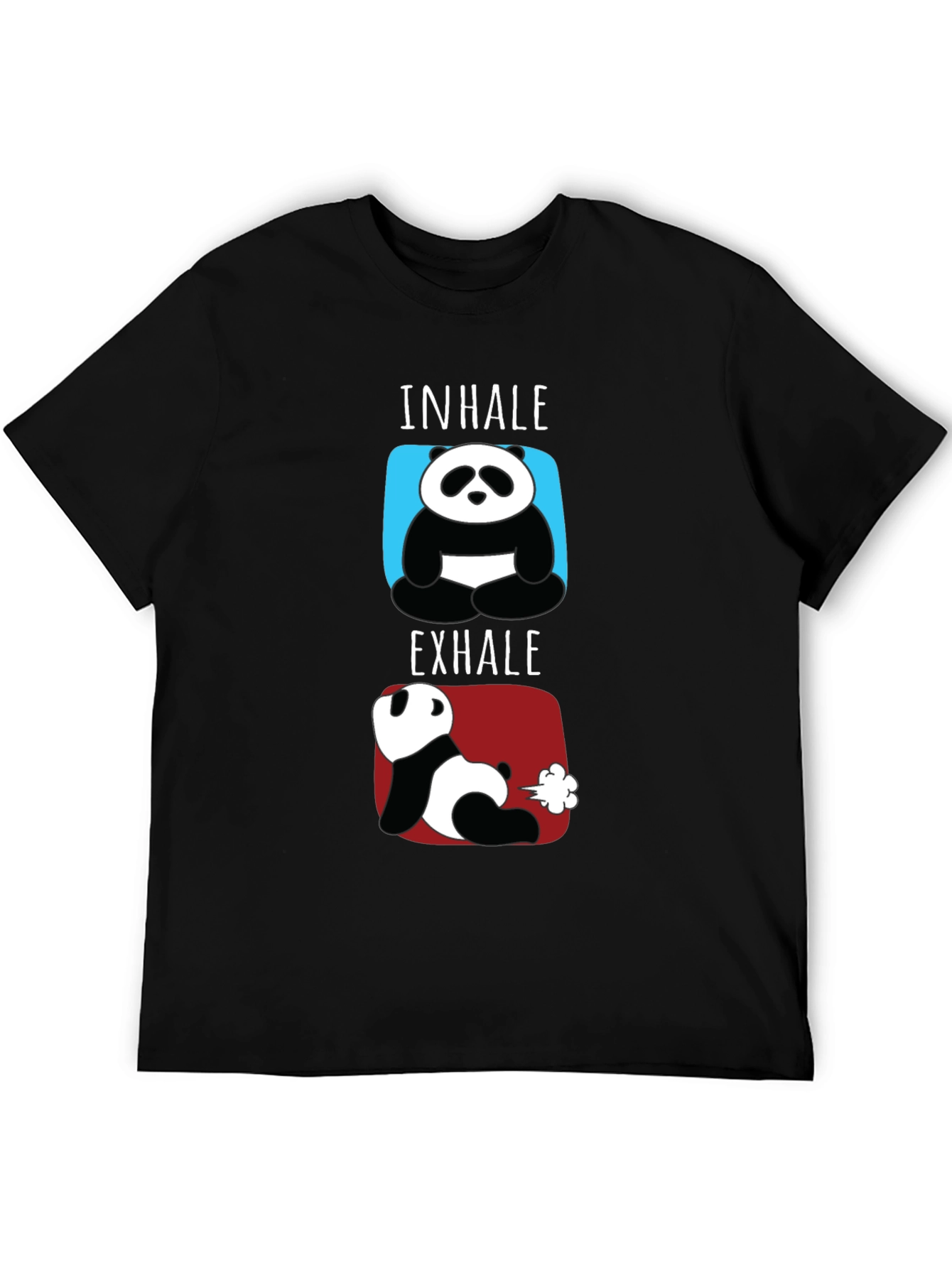 Inhale Exhale Funny Panda T-Shirt