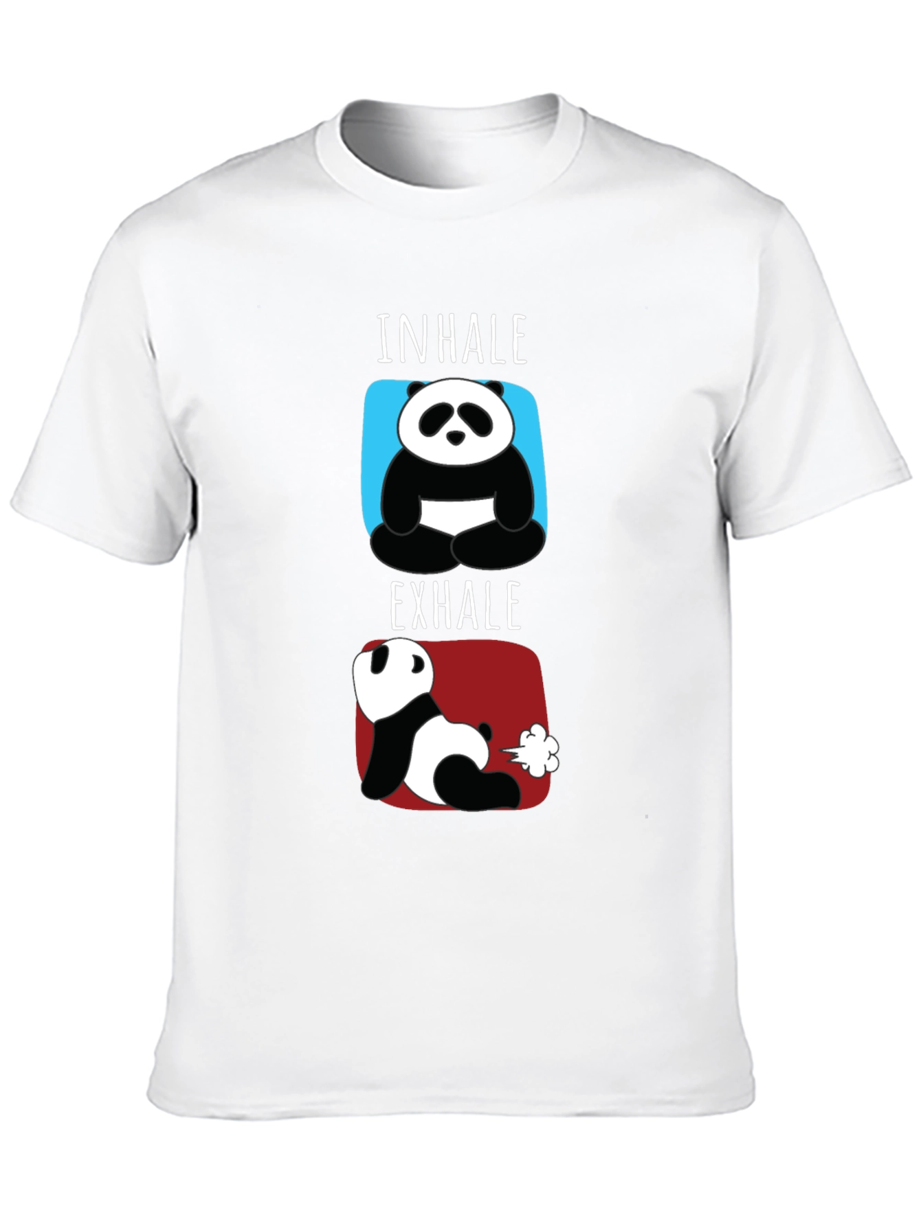 Inhale Exhale Funny Panda T-Shirt