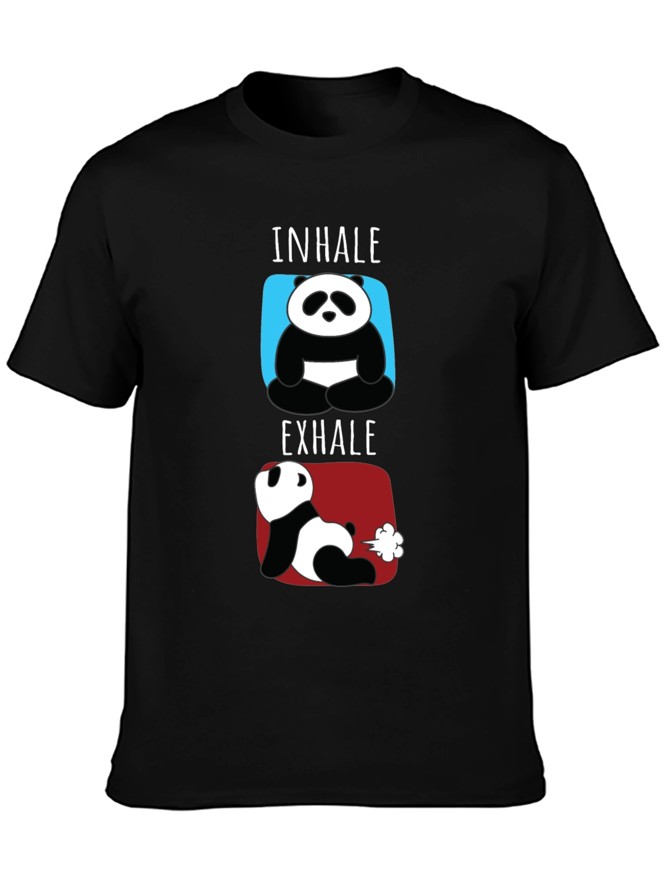 Inhale Exhale Funny Panda T-Shirt