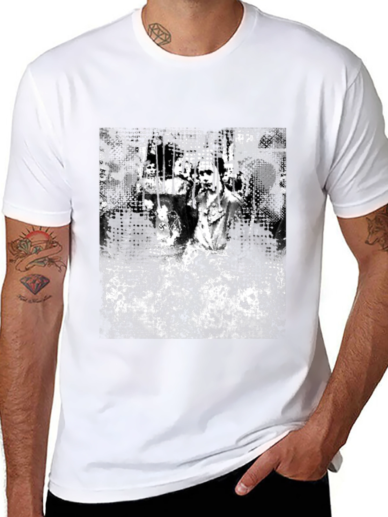 Edgy Black Graphic Tee