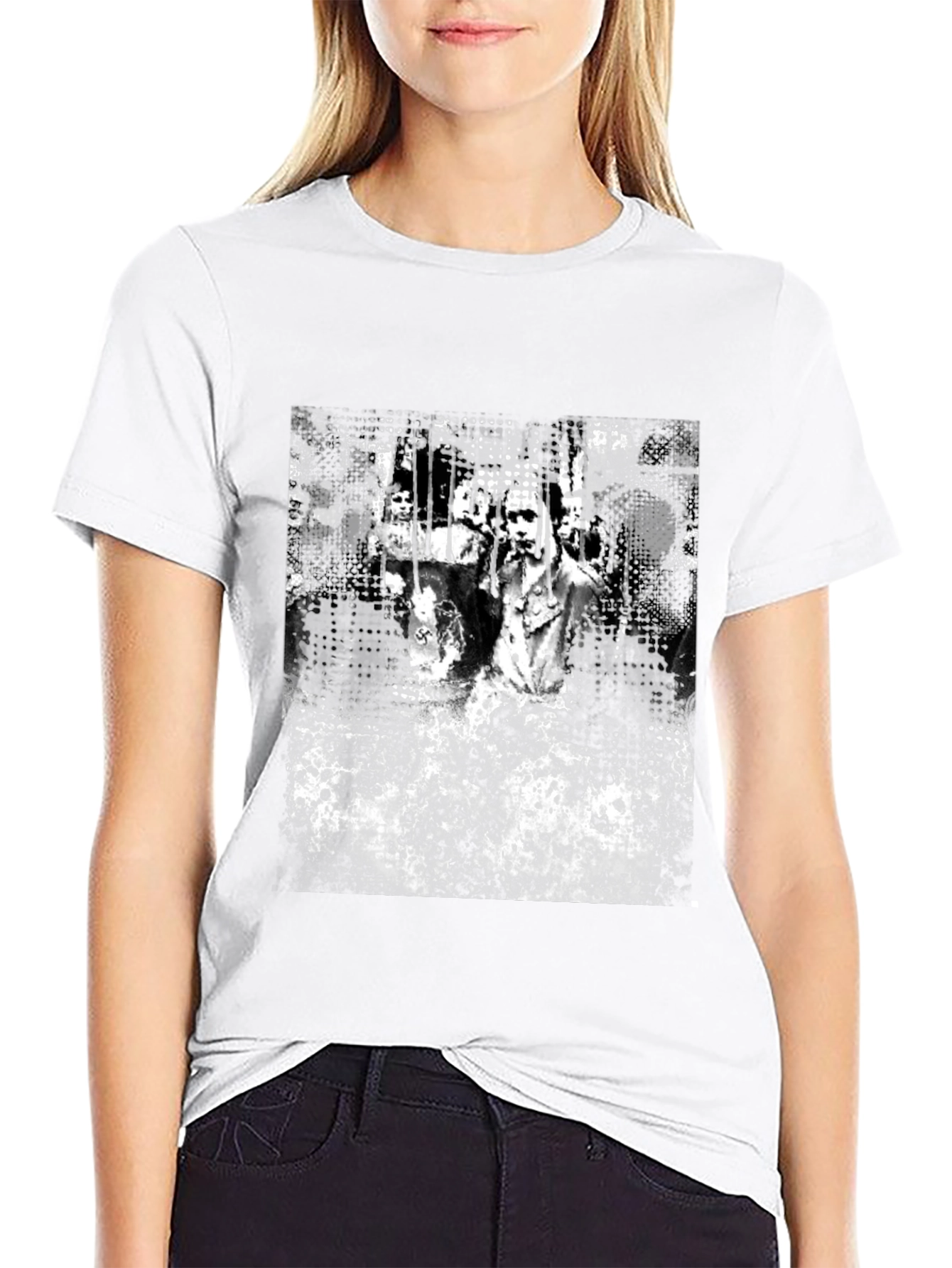Edgy Black Graphic Tee
