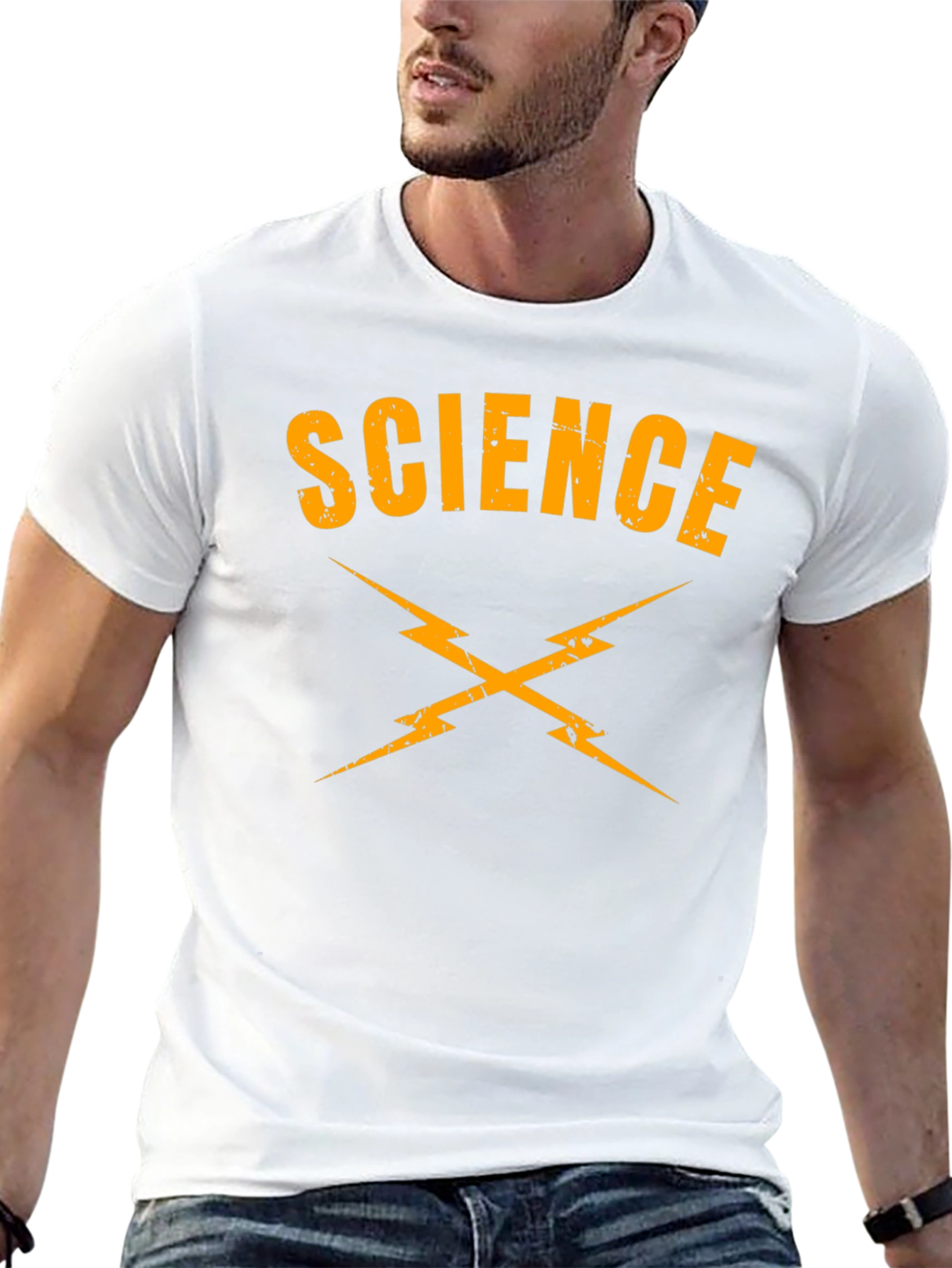 Science Lightning Bolt T-Shirt - Black