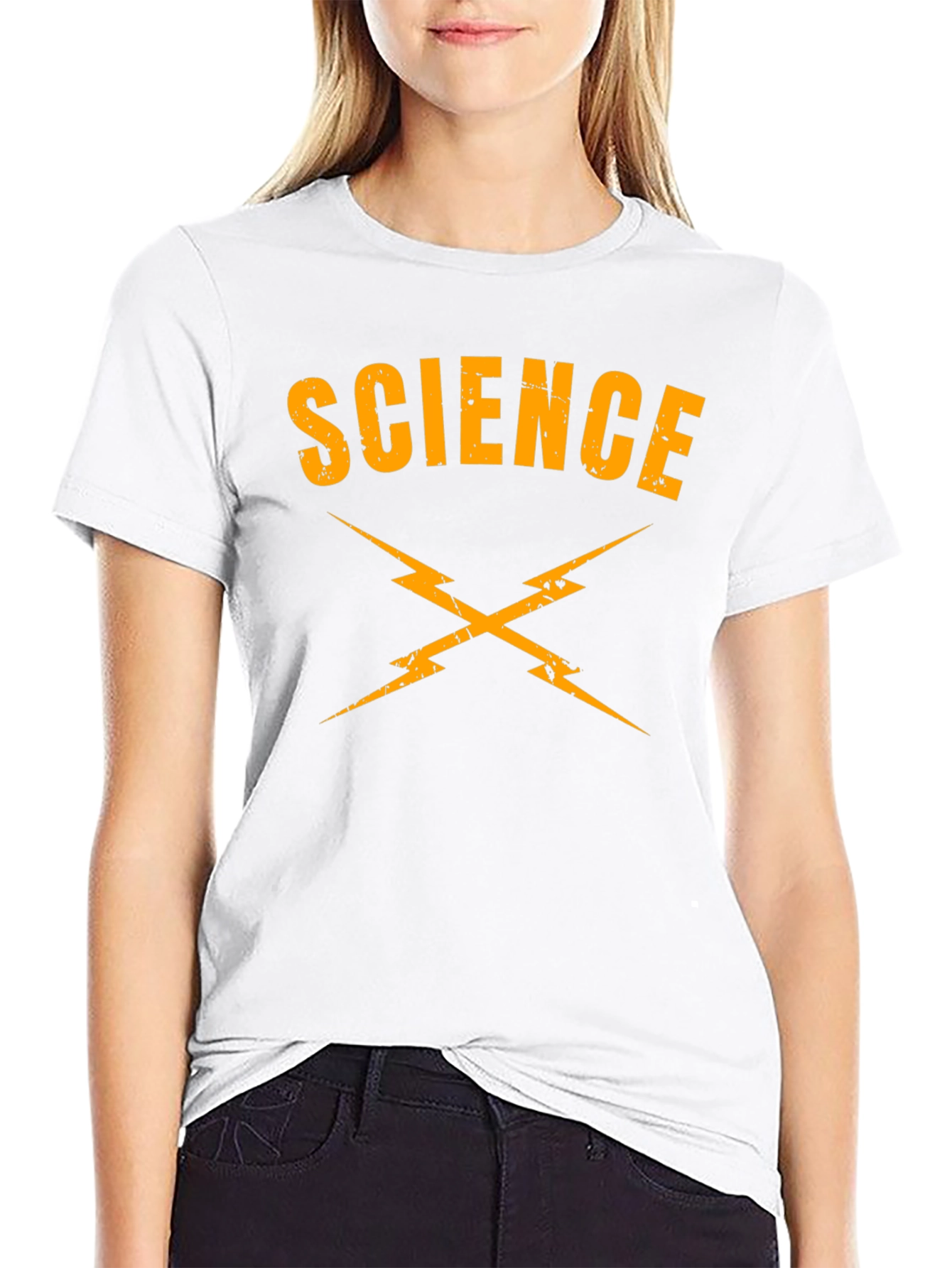 Science Lightning Bolt T-Shirt - Black
