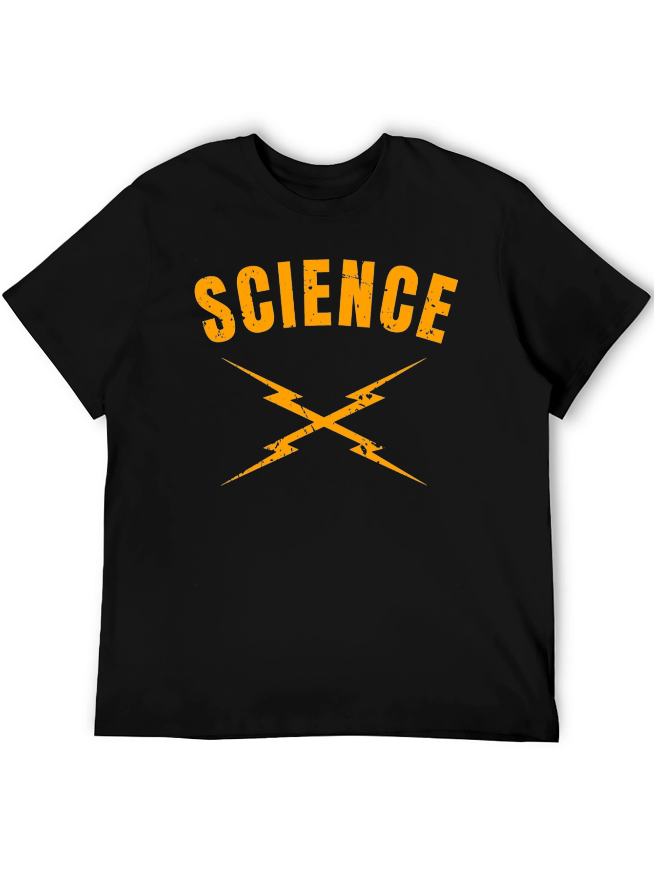 Science Lightning Bolt T-Shirt - Black