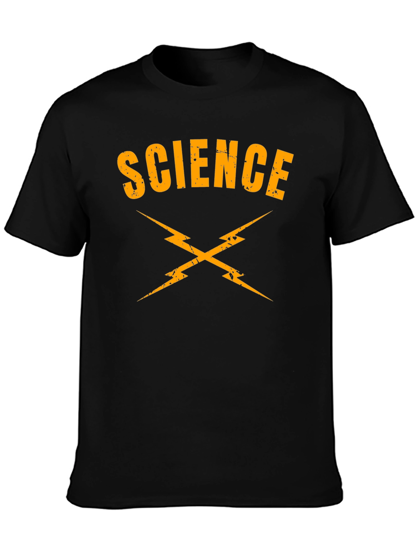 Science Lightning Bolt T-Shirt - Black