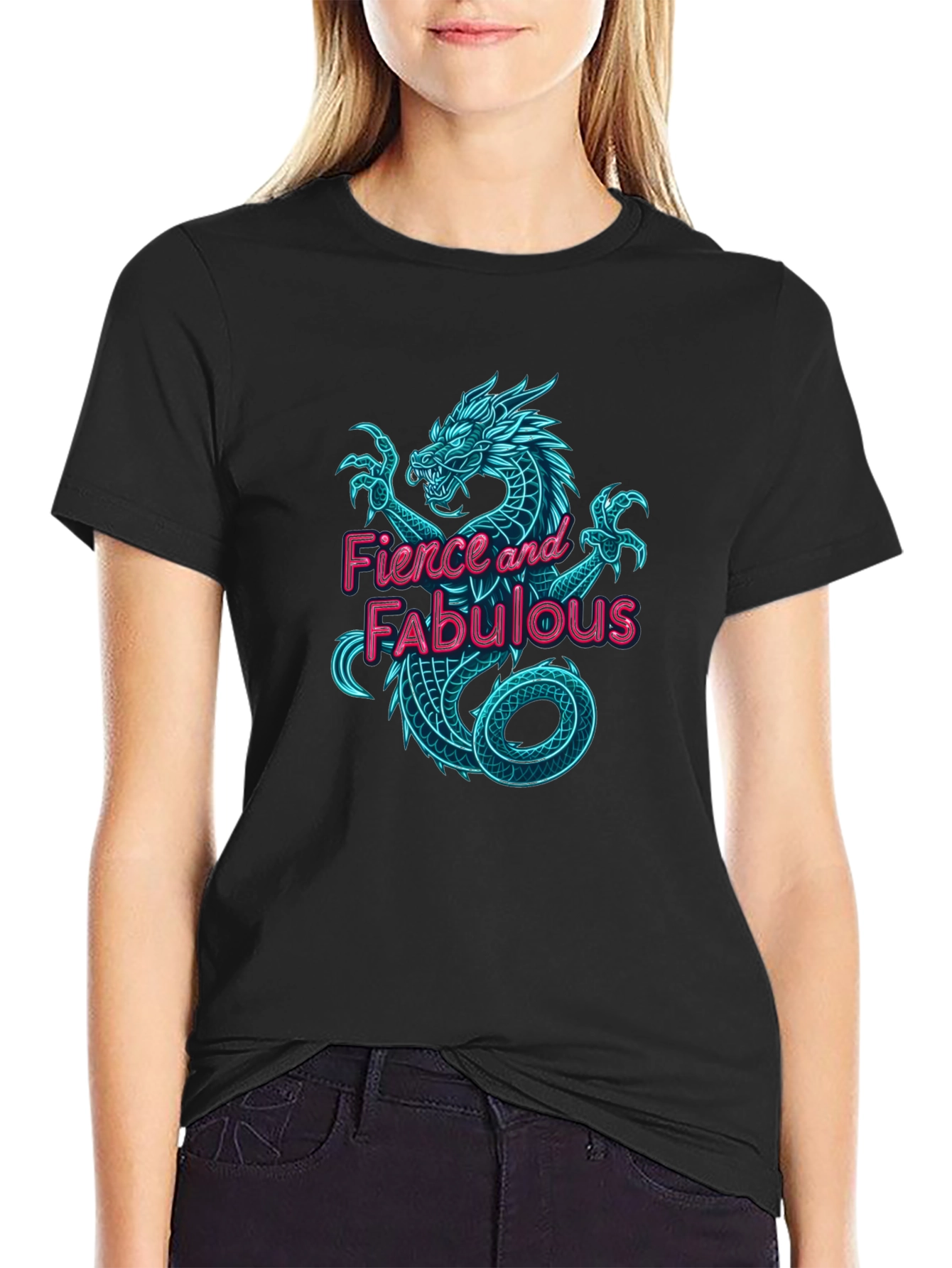Fierce & Fabulous Dragon Graphic Tee