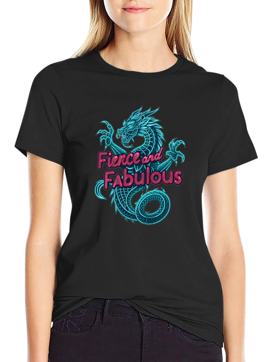 Fierce & Fabulous Dragon Graphic Tee