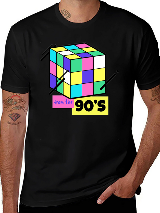 90s Rubiks Cube Graphic Tee