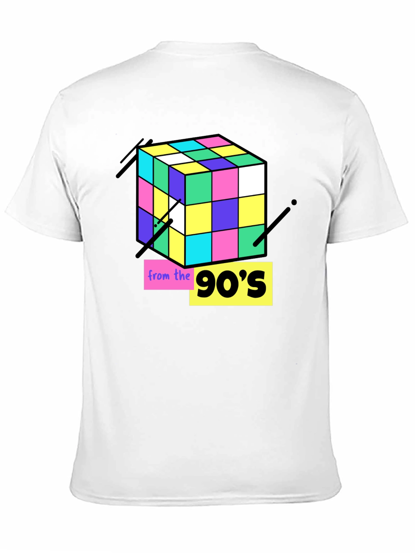 90s Rubiks Cube Graphic Tee