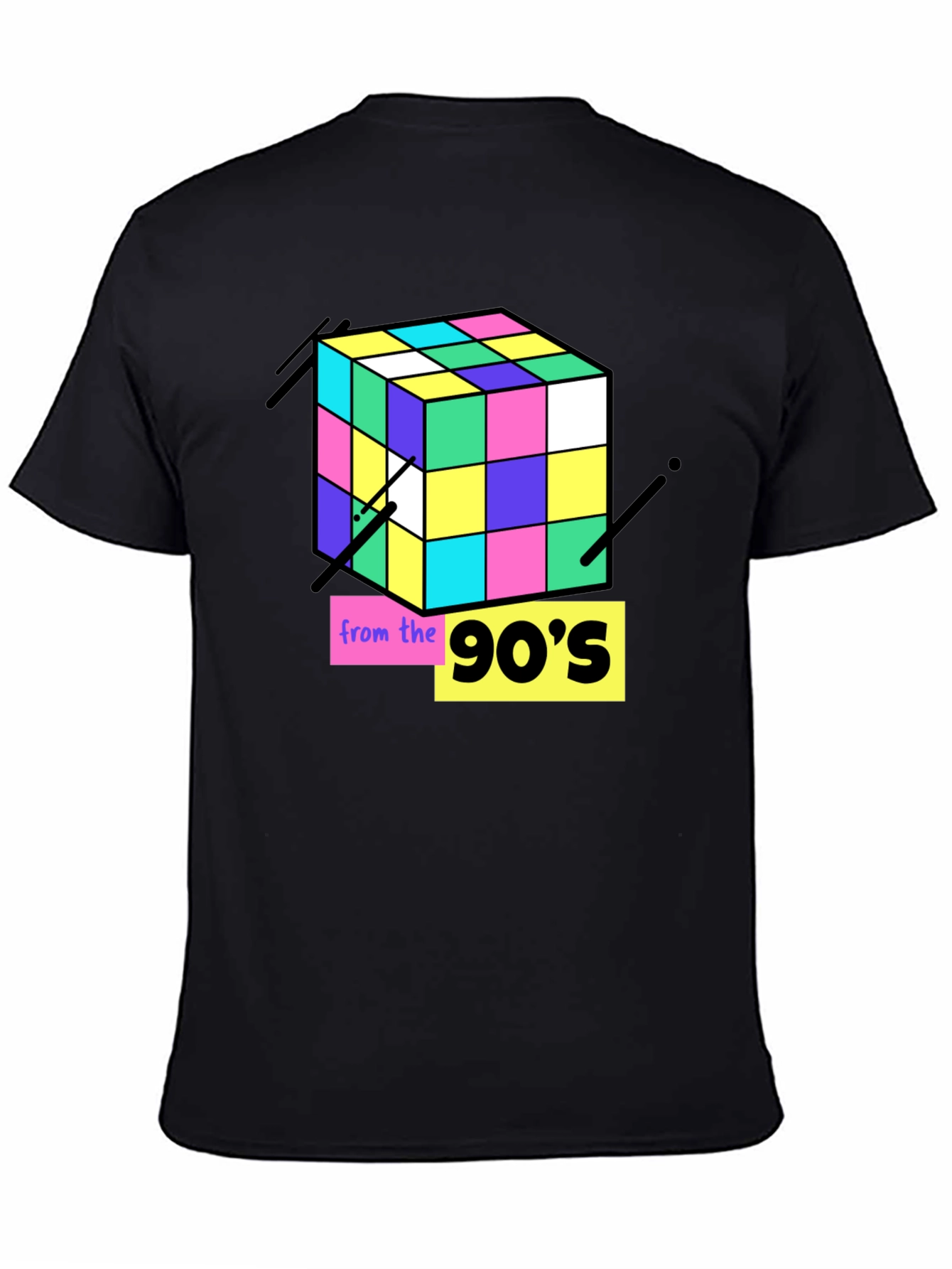 90s Rubiks Cube Graphic Tee