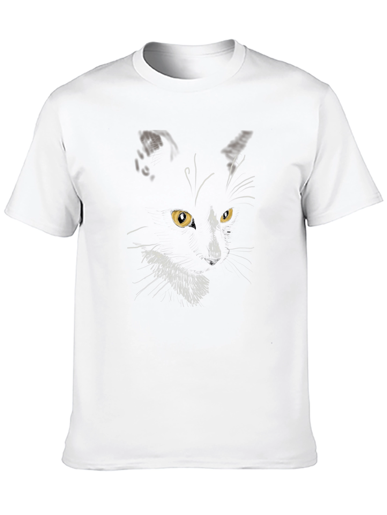 Black Cat Graphic Tee - Mens Stylish Crewneck