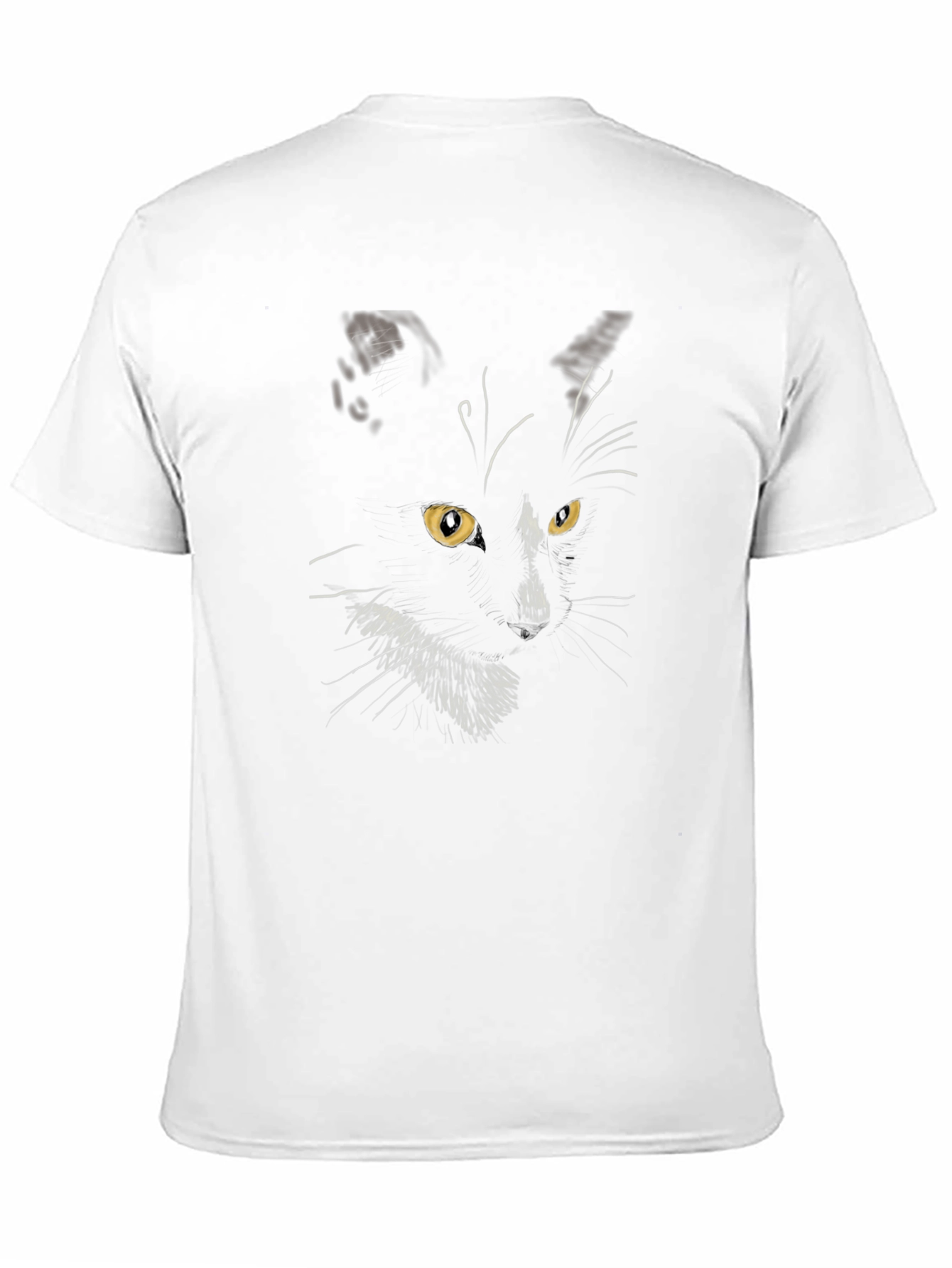 Black Cat Graphic Tee - Mens Stylish Crewneck