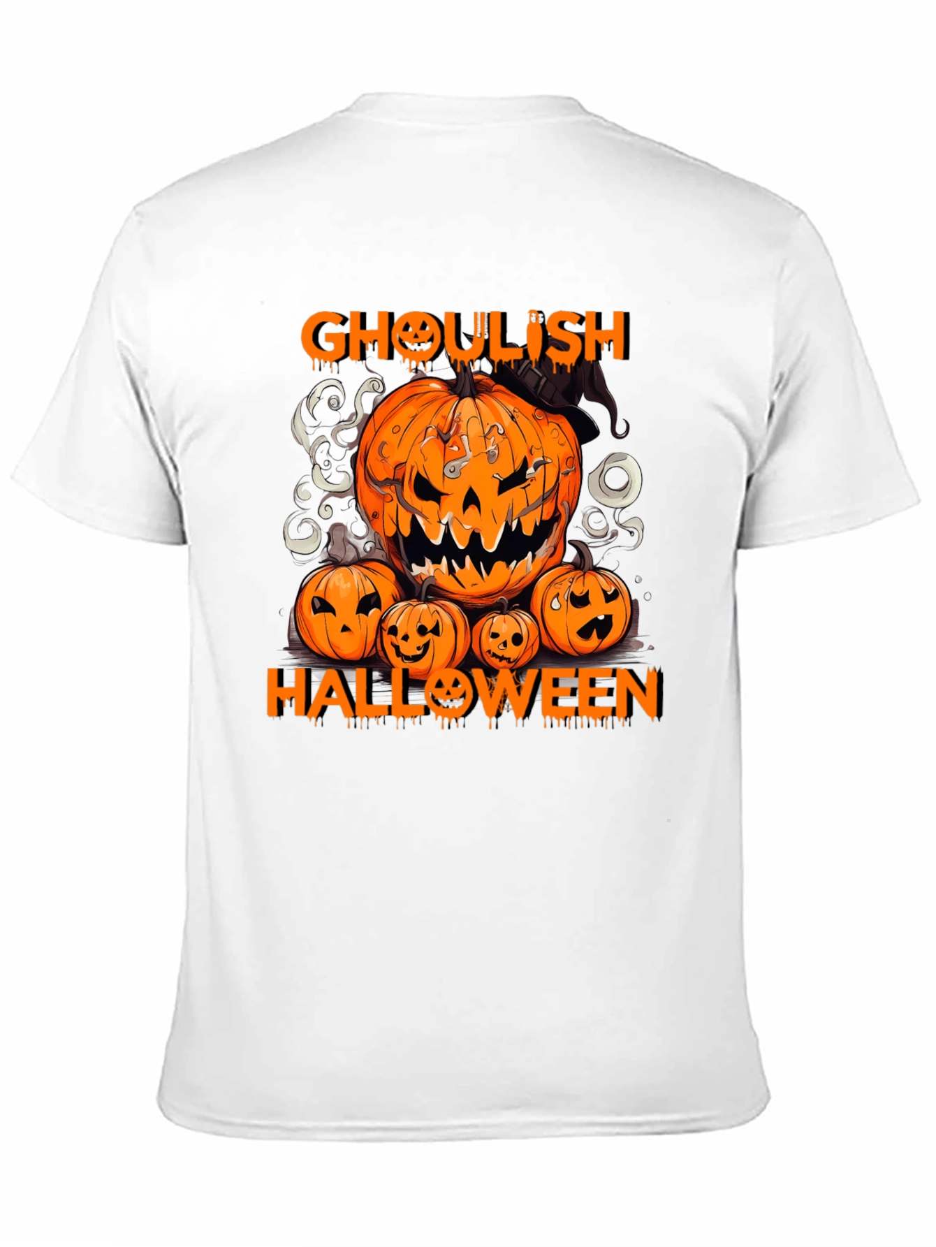 Ghoul Halloween Pumpkin T-Shirt