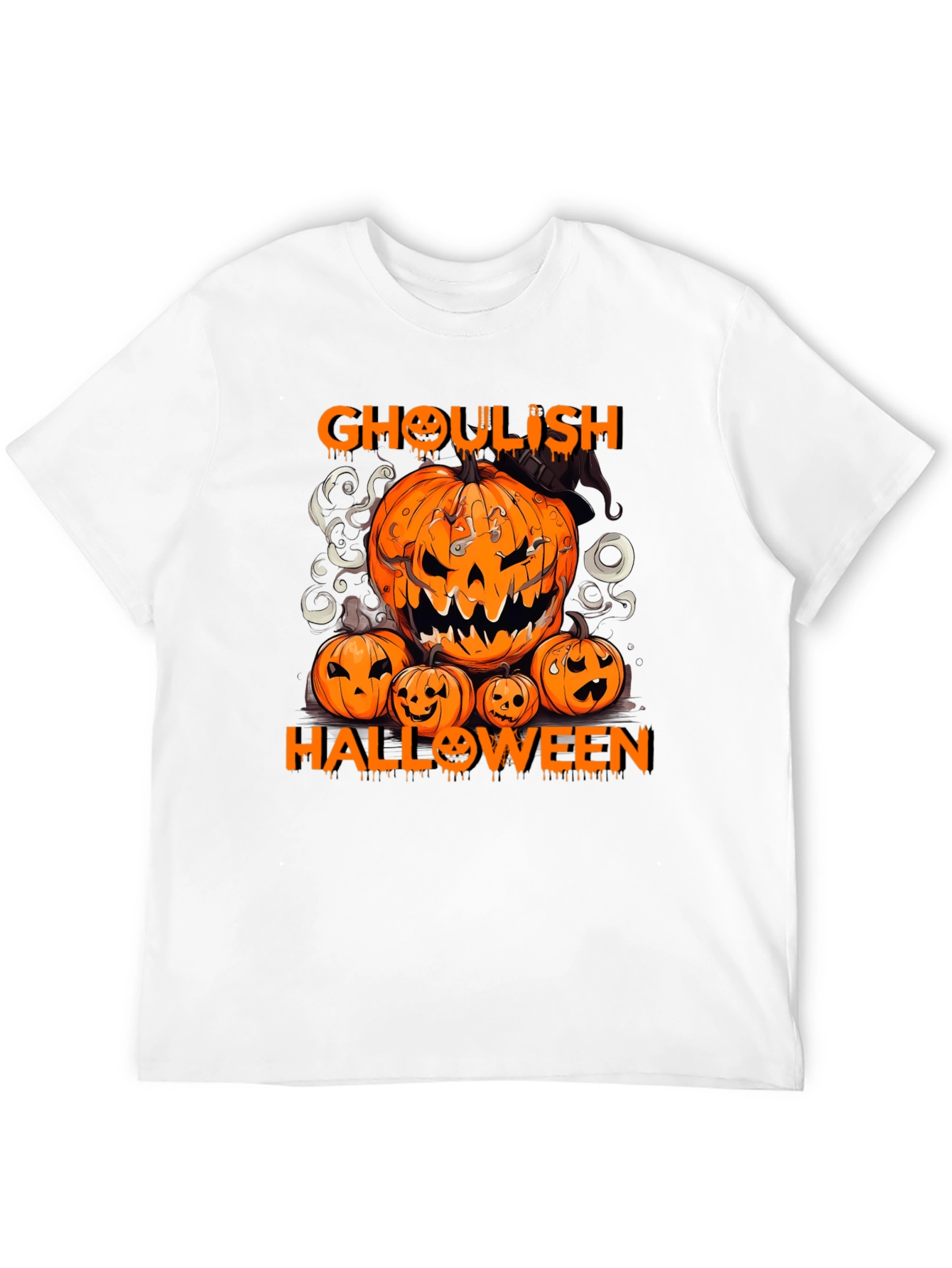 Ghoul Halloween Pumpkin T-Shirt