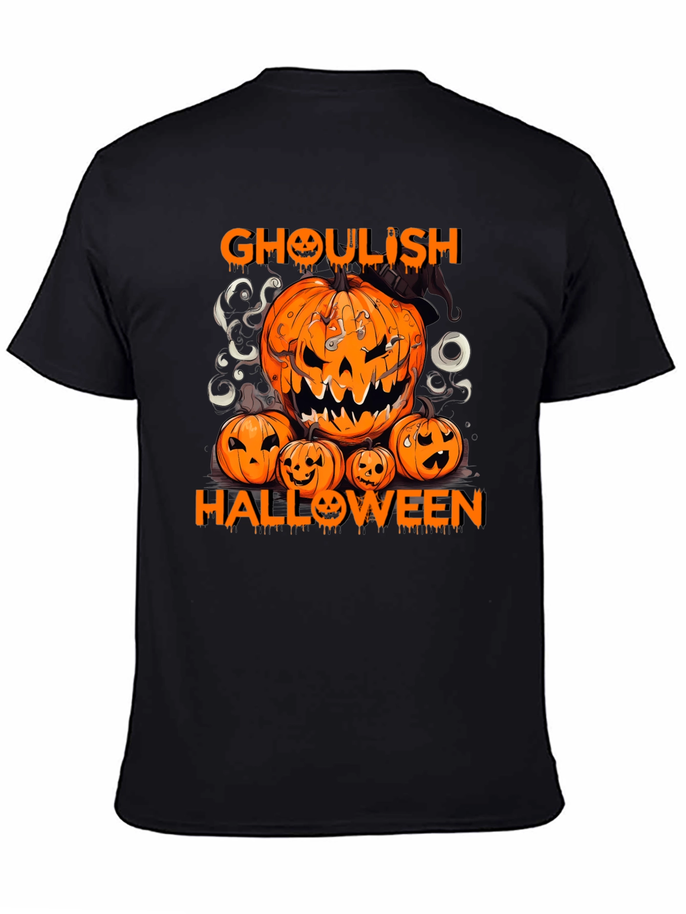 Ghoul Halloween Pumpkin T-Shirt