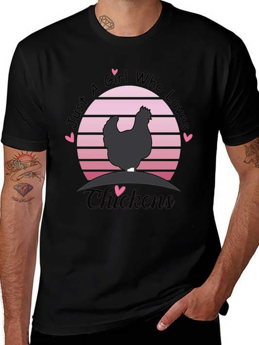 Just A Girl Who Loves Chickens T-Shirt
