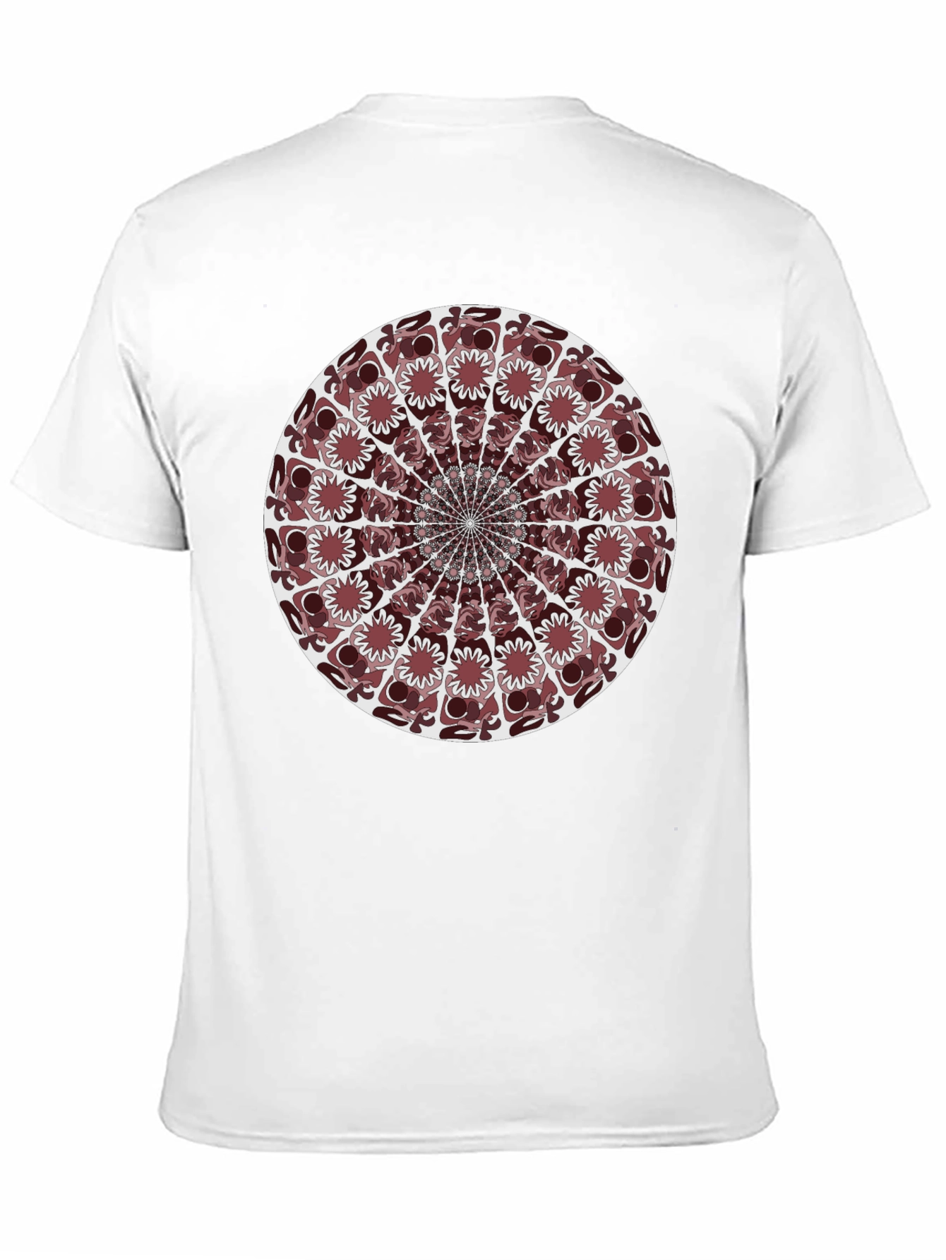 Abstract Mandala Graphic T-Shirt - Black
