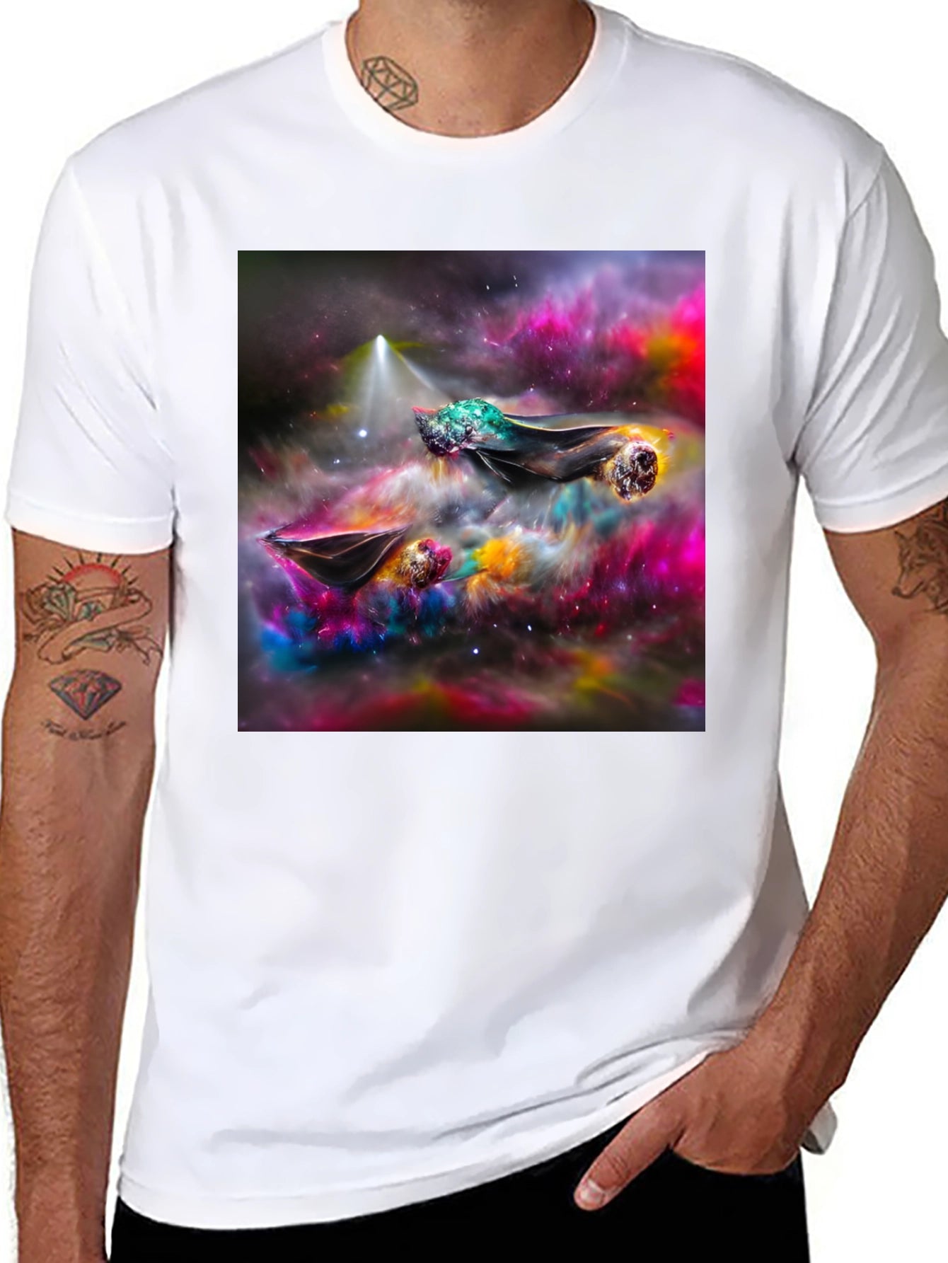 Nebula Dreamscape Tee - Cosmic Art Shirt