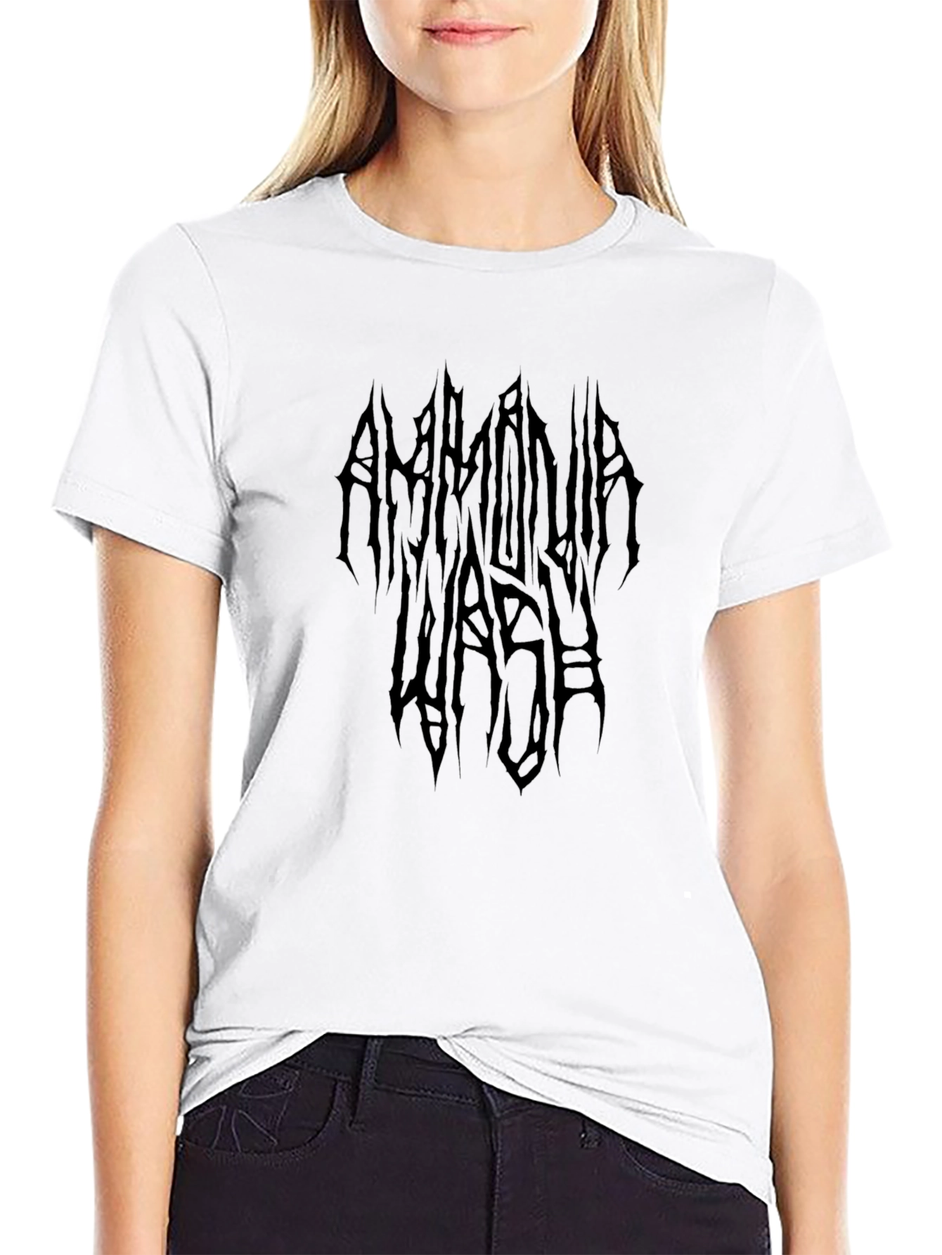 Ammonua Wassh Black Graphic T-Shirt
