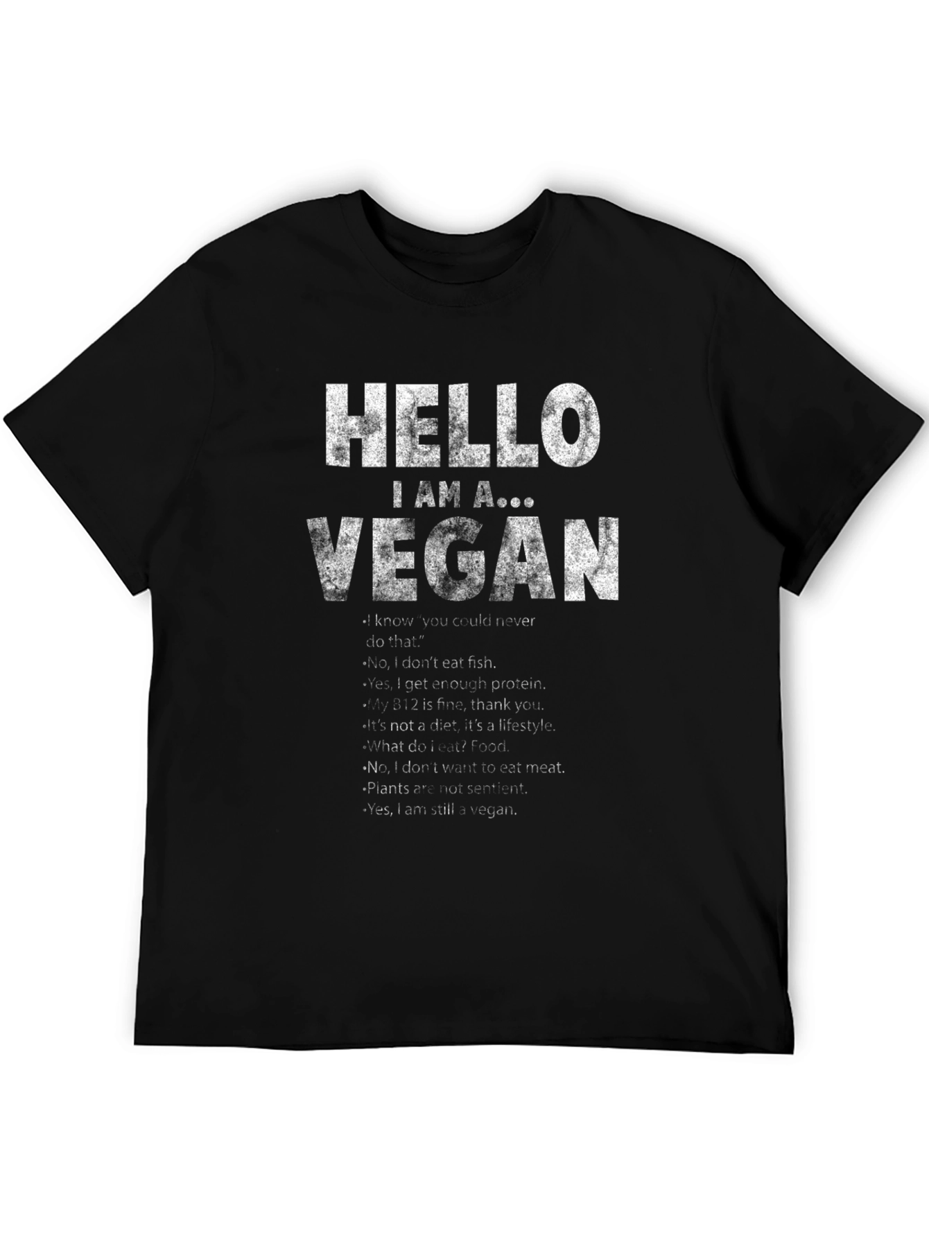 Vegan T-Shirt - Hello I Am A Vegan