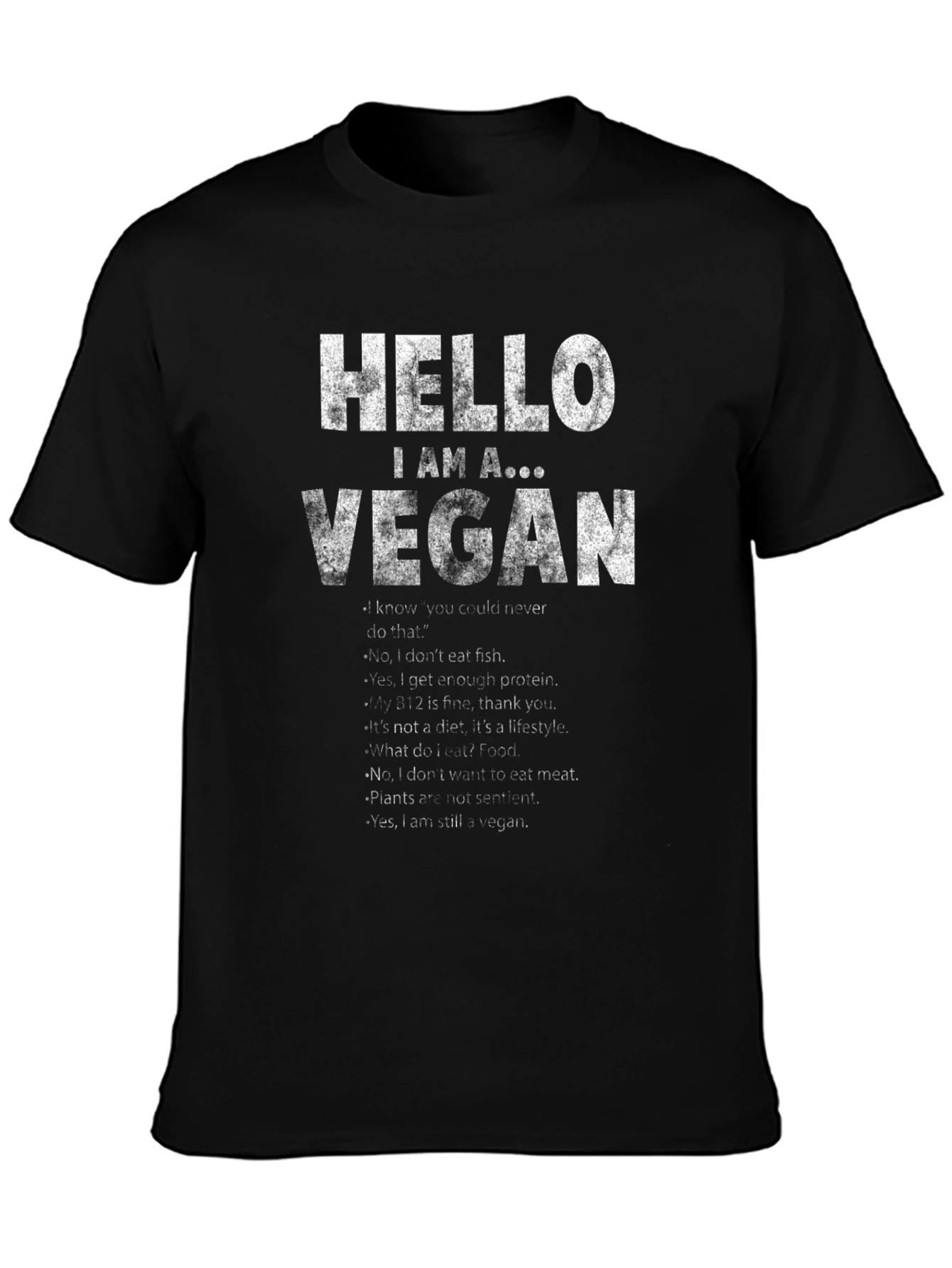 Vegan T-Shirt - Hello I Am A Vegan