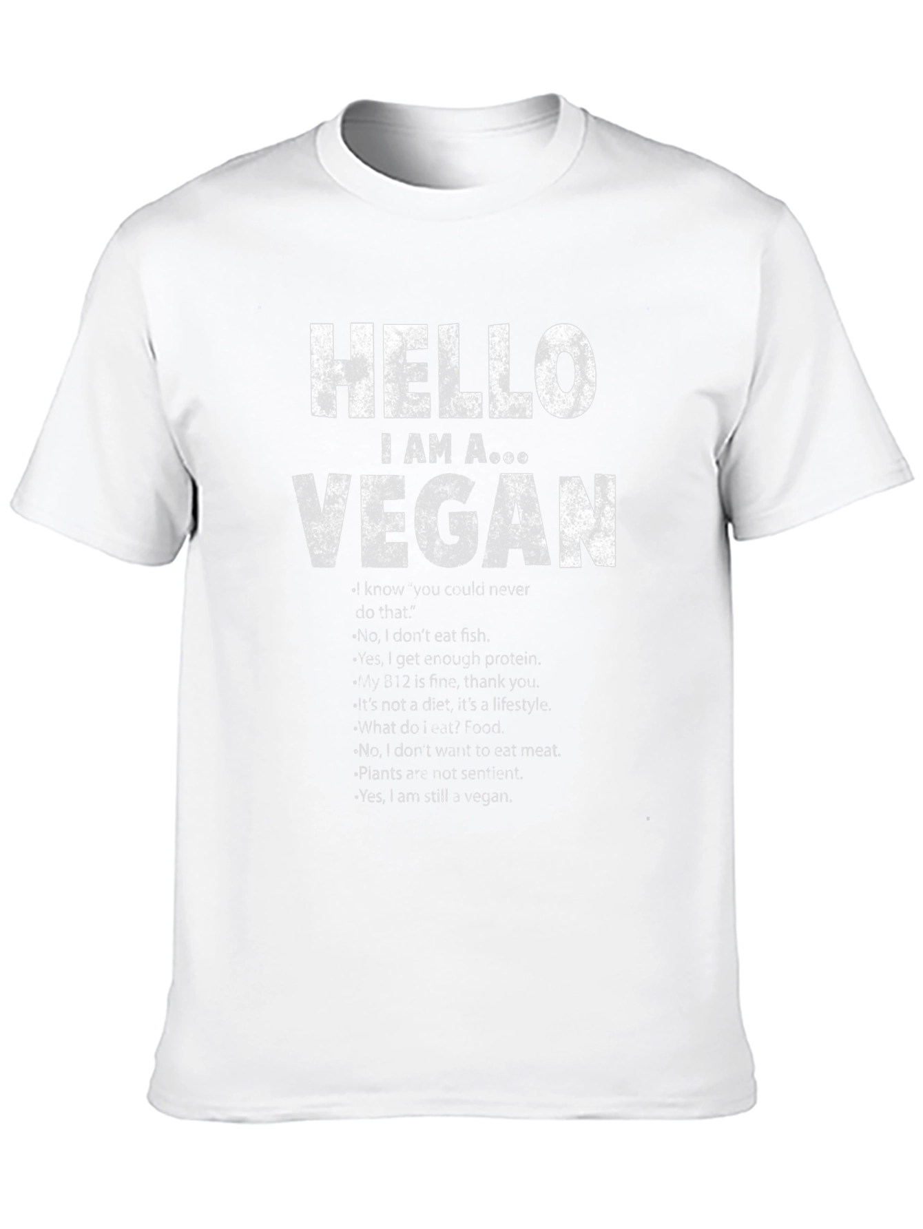 Vegan T-Shirt - Hello I Am A Vegan