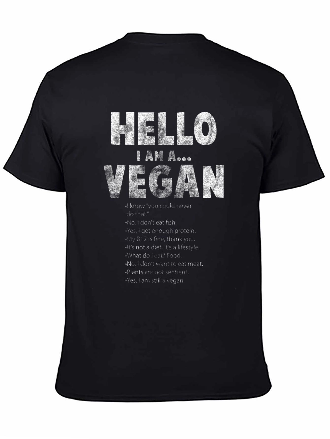 Vegan T-Shirt - Hello I Am A Vegan