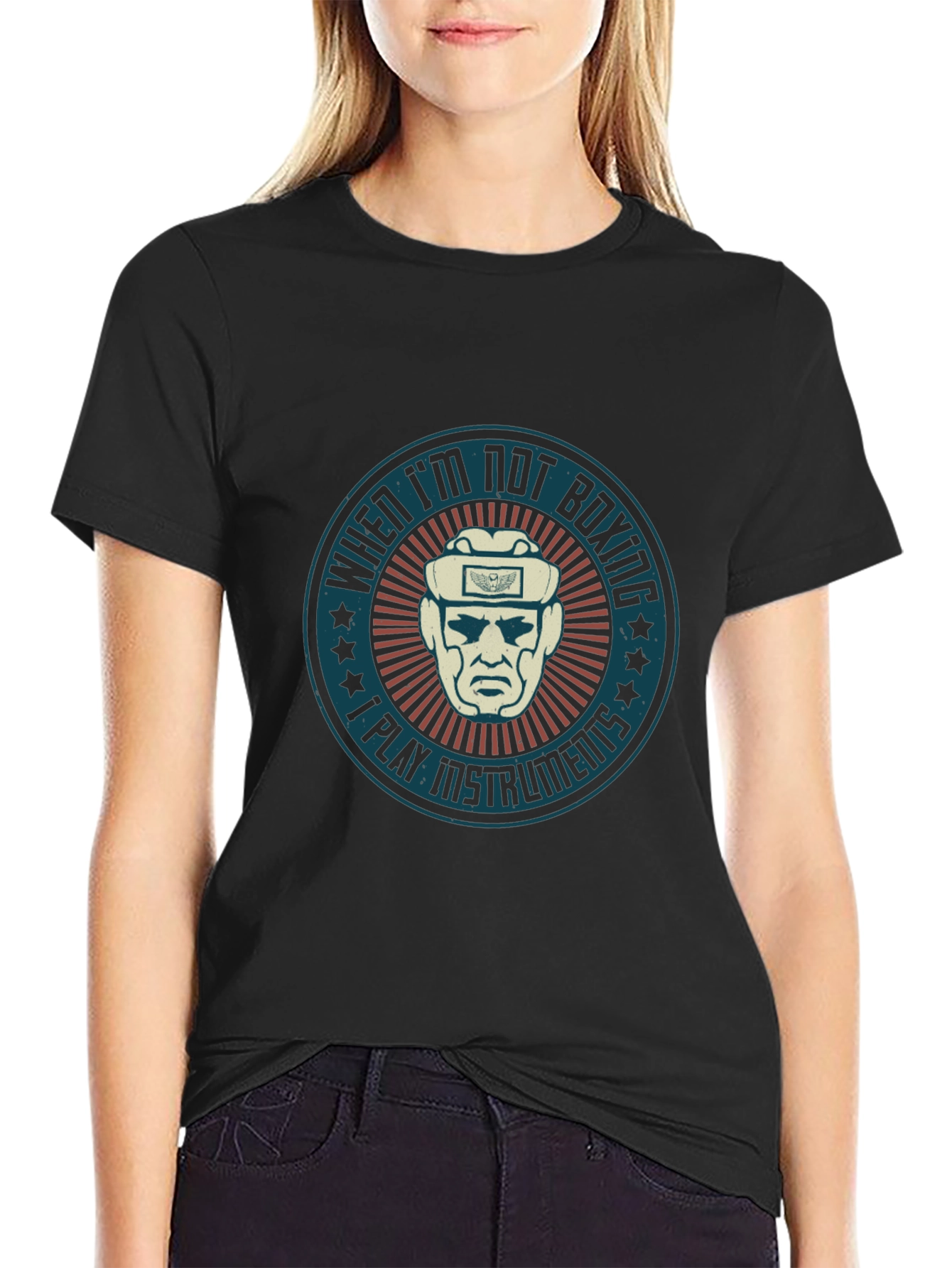 When Im Not Boxing I Play Instruments T-Shirt