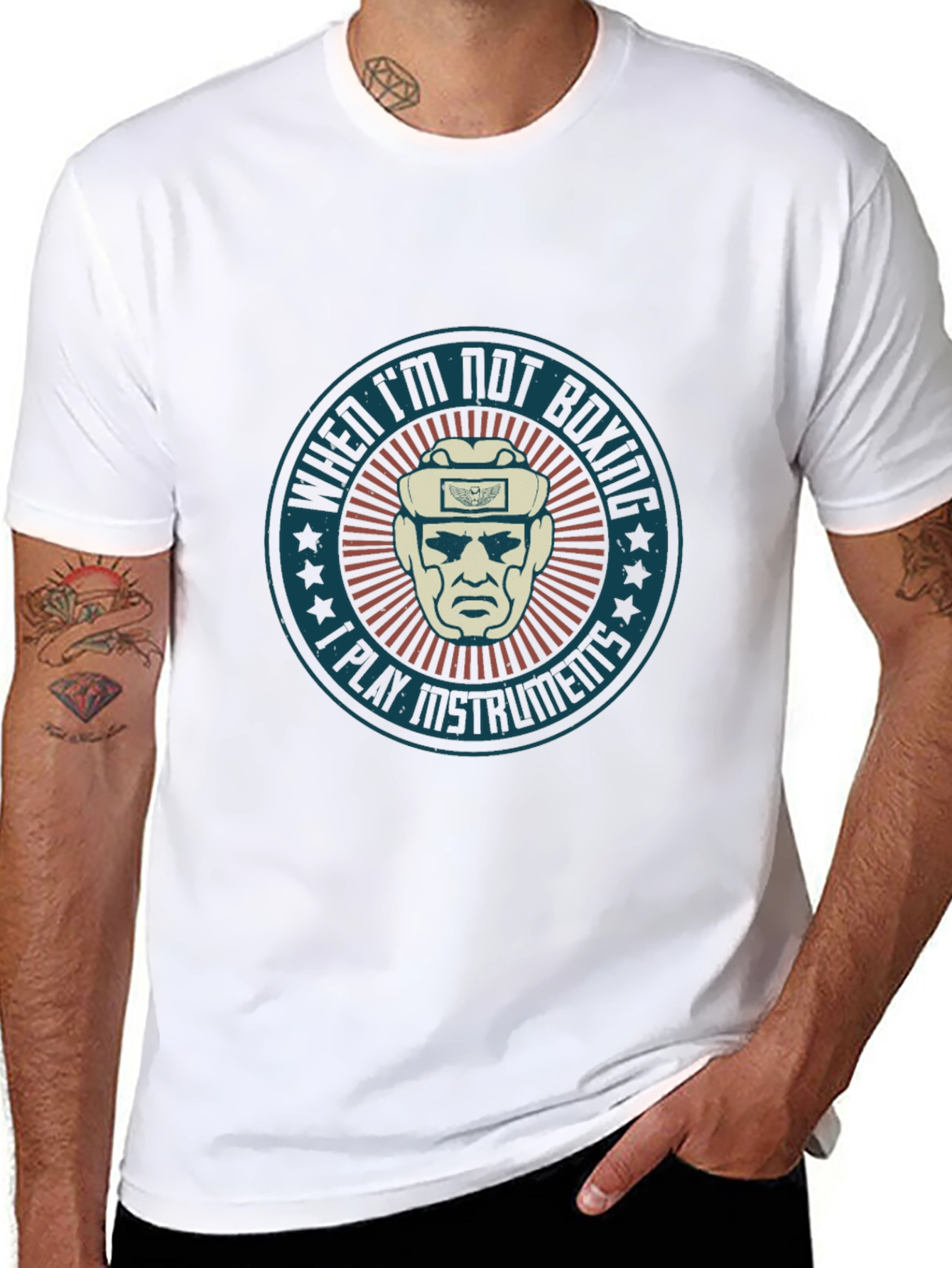When Im Not Boxing I Play Instruments T-Shirt