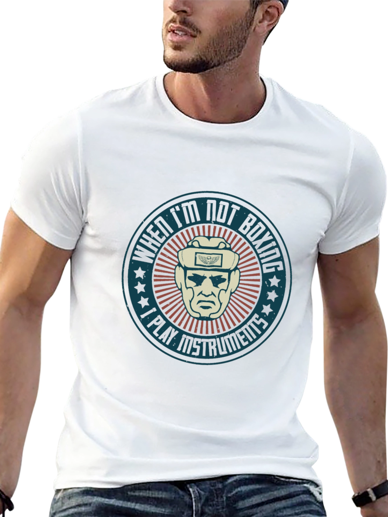 When Im Not Boxing I Play Instruments T-Shirt