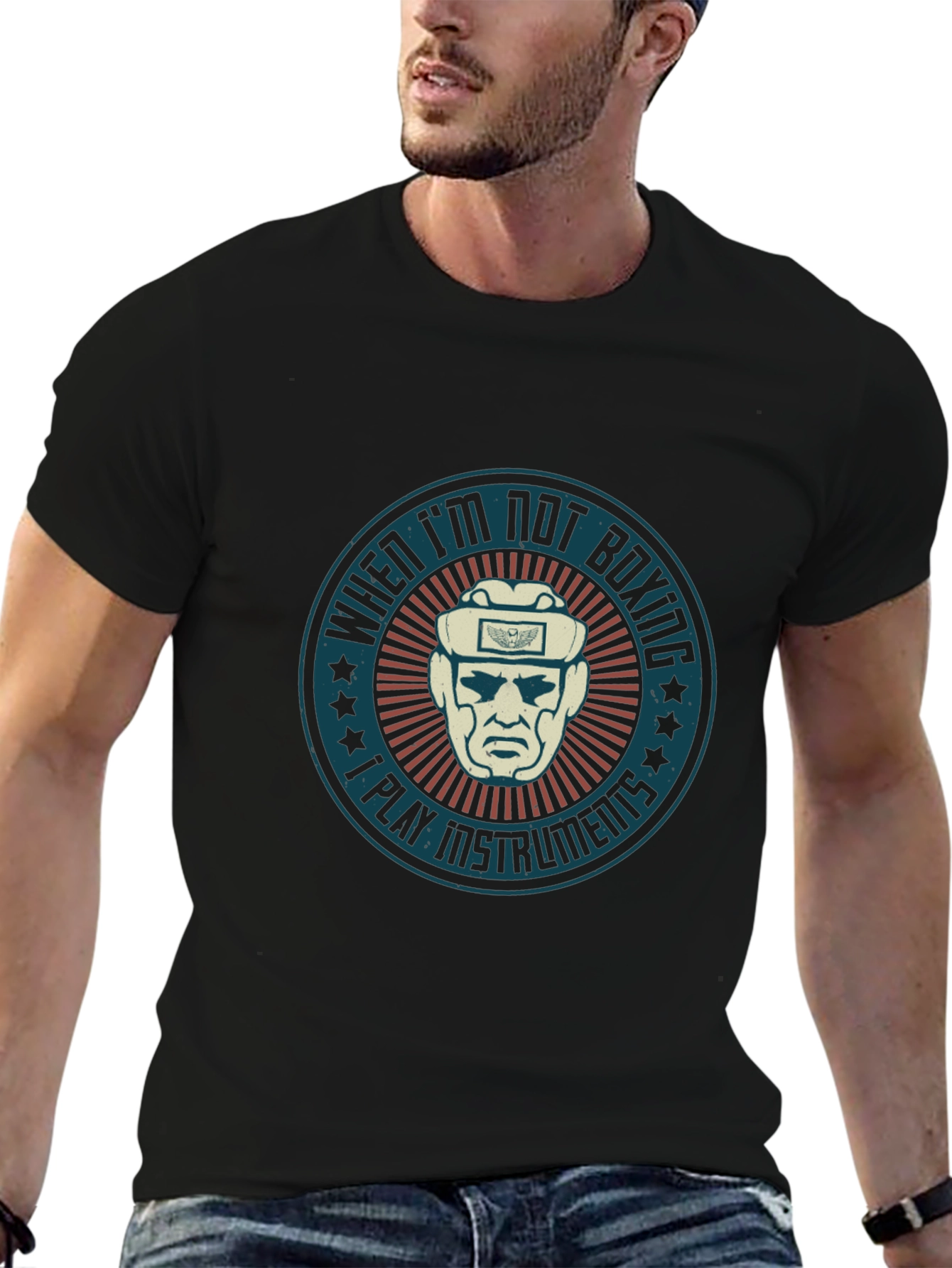 When Im Not Boxing I Play Instruments T-Shirt