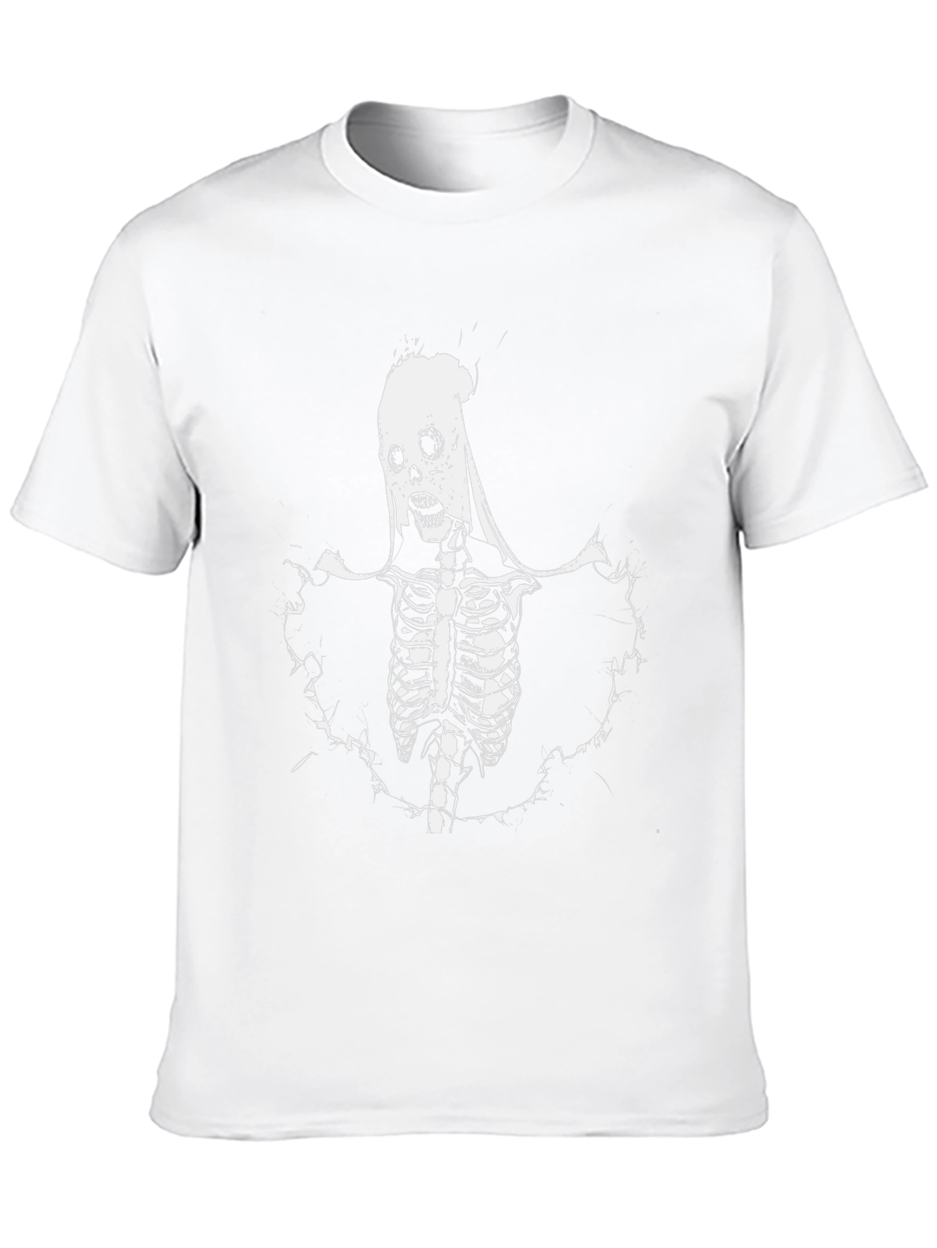 Skull Skeleton Graphic Black T-Shirt