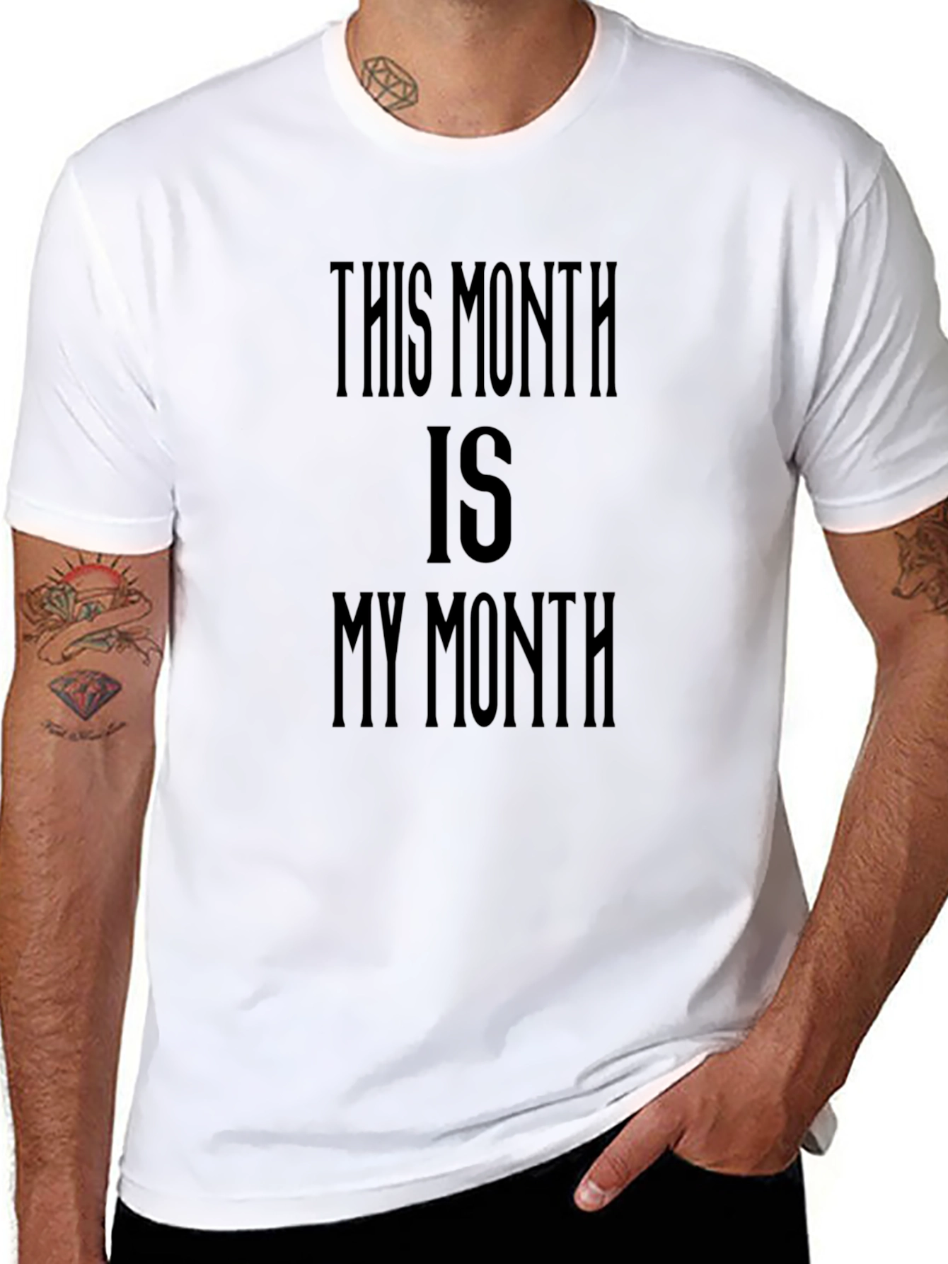 This Month Is My Month Black T-Shirt