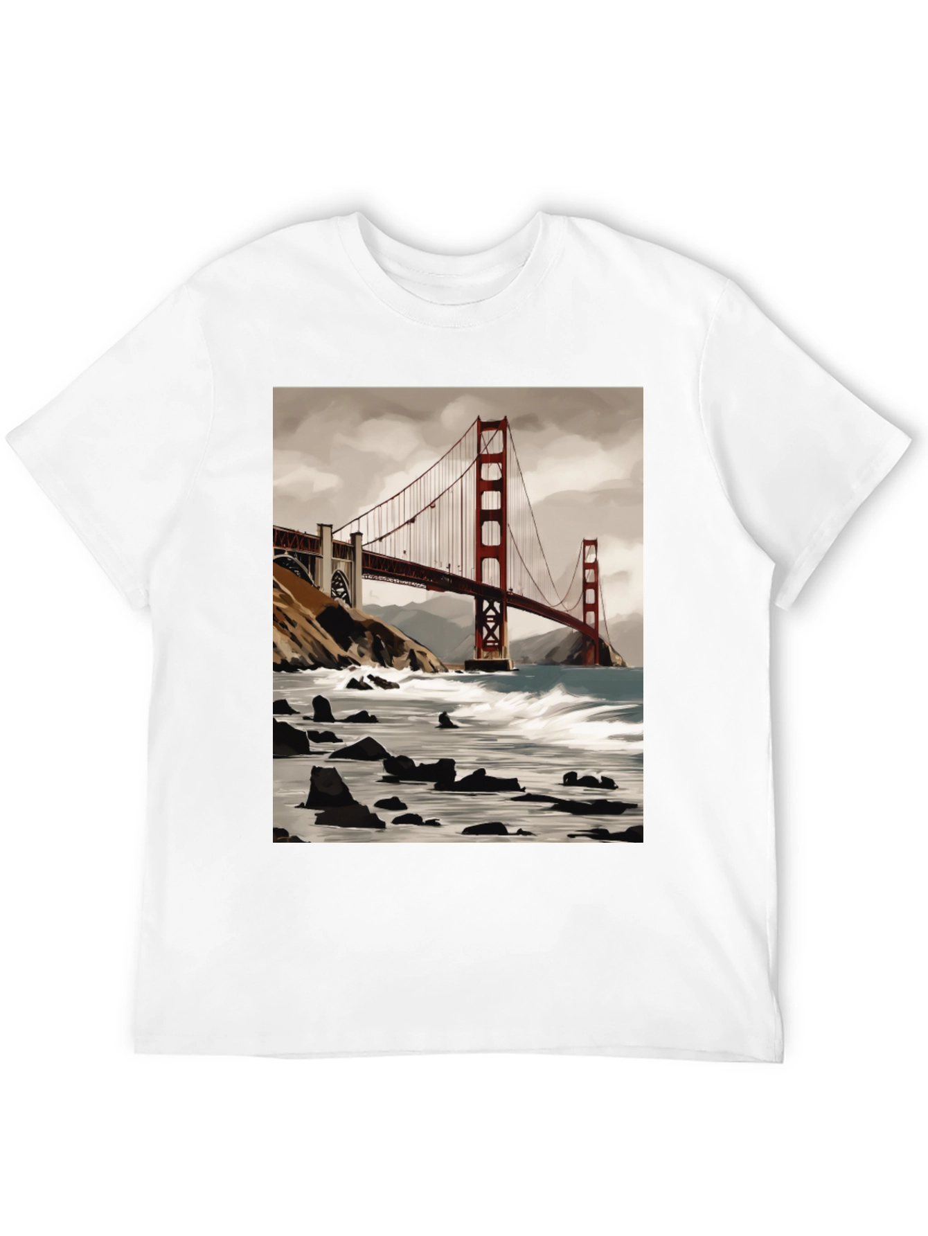Golden Gate Bridge Graphic Tee - Soft Cotton Blend
