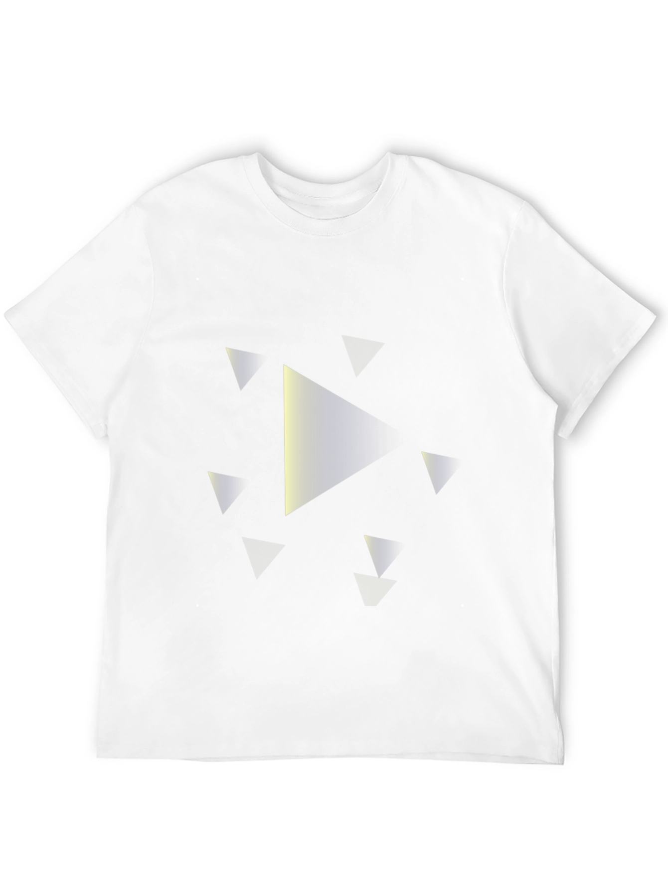 Modern Triangle Graphic Tee - Black Casual Shirt