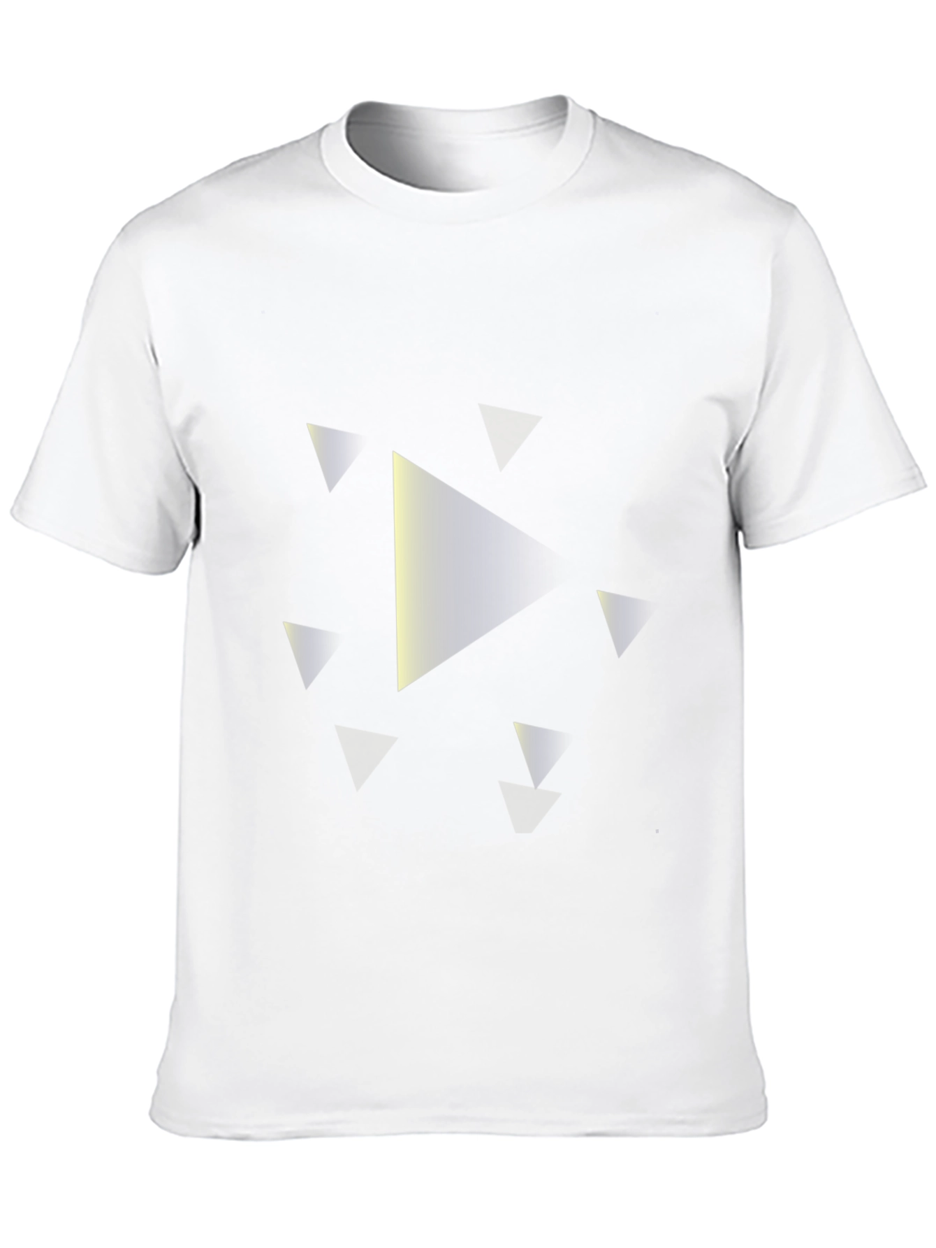 Modern Triangle Graphic Tee - Black Casual Shirt