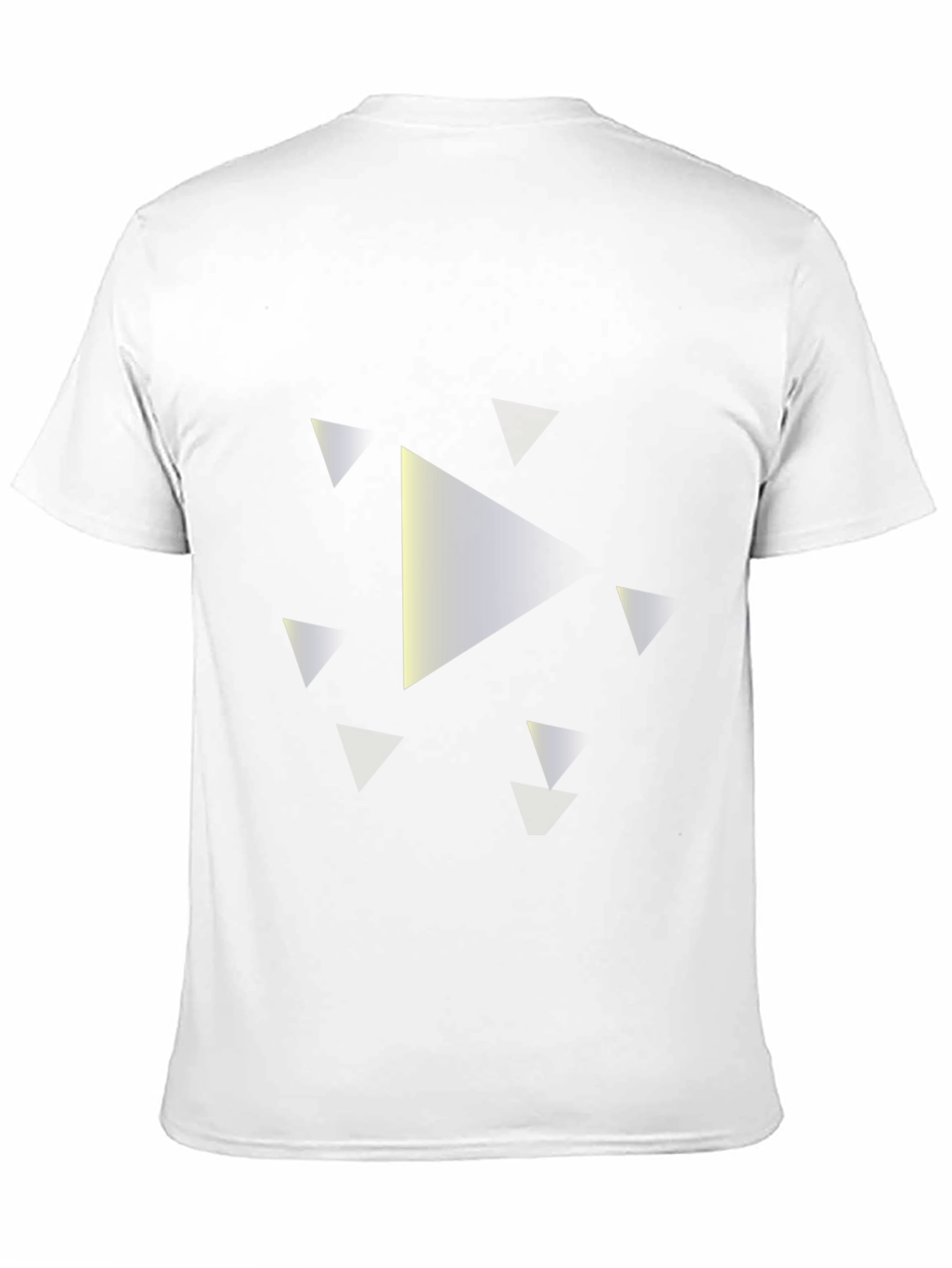 Modern Triangle Graphic Tee - Black Casual Shirt