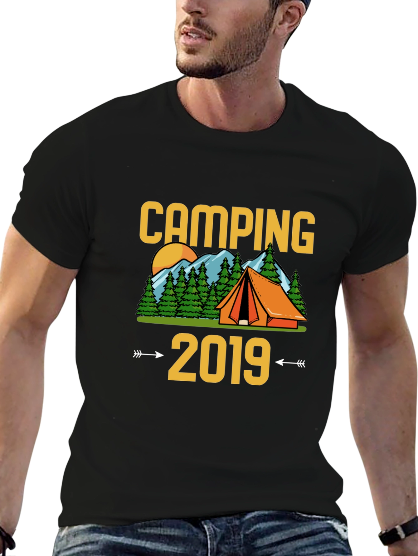Camping 2019 Black T-Shirt