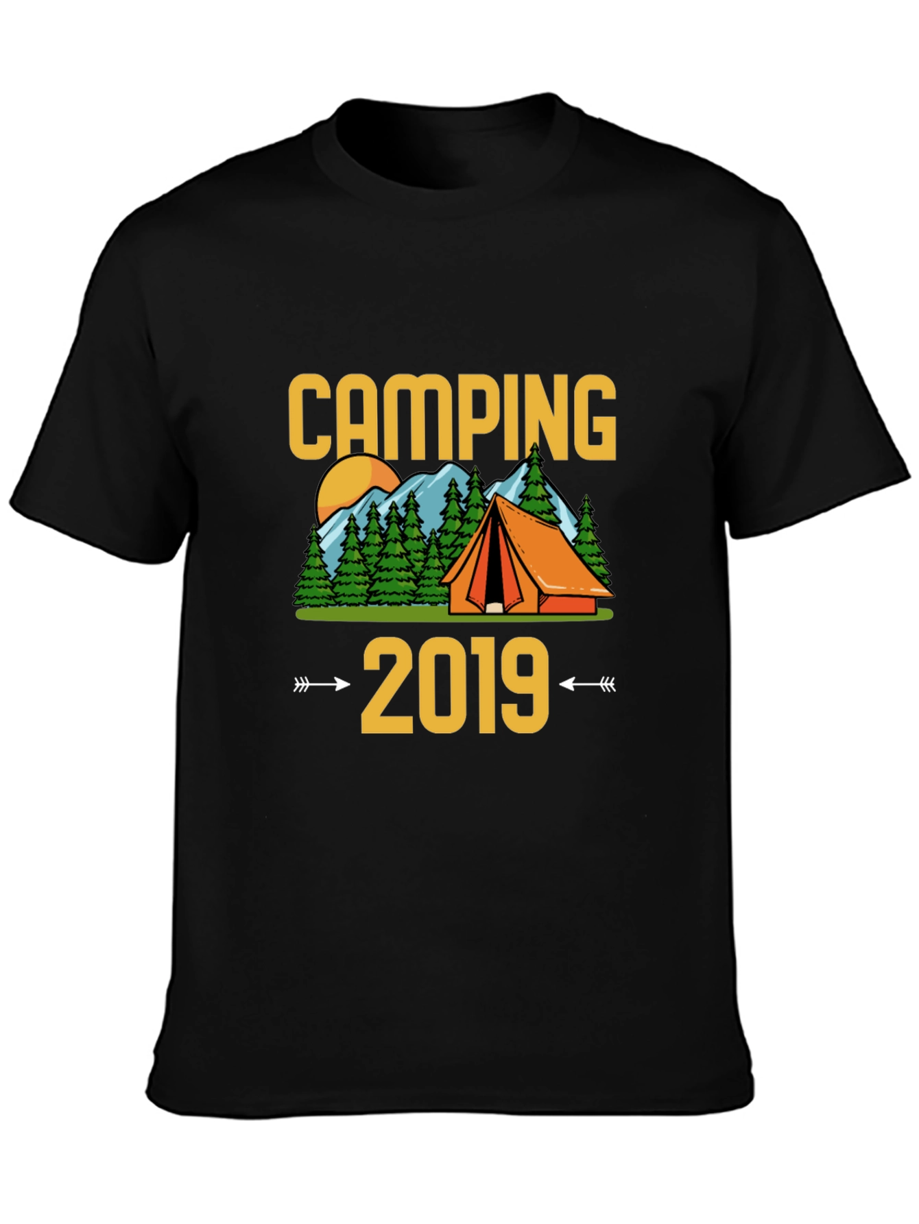 Camping 2019 Black T-Shirt