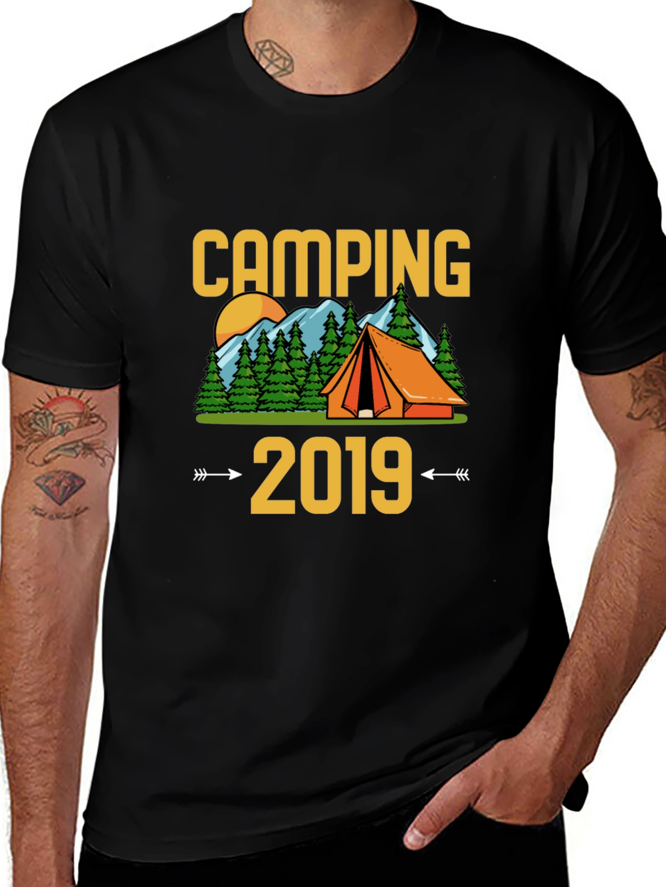 Camping 2019 Black T-Shirt