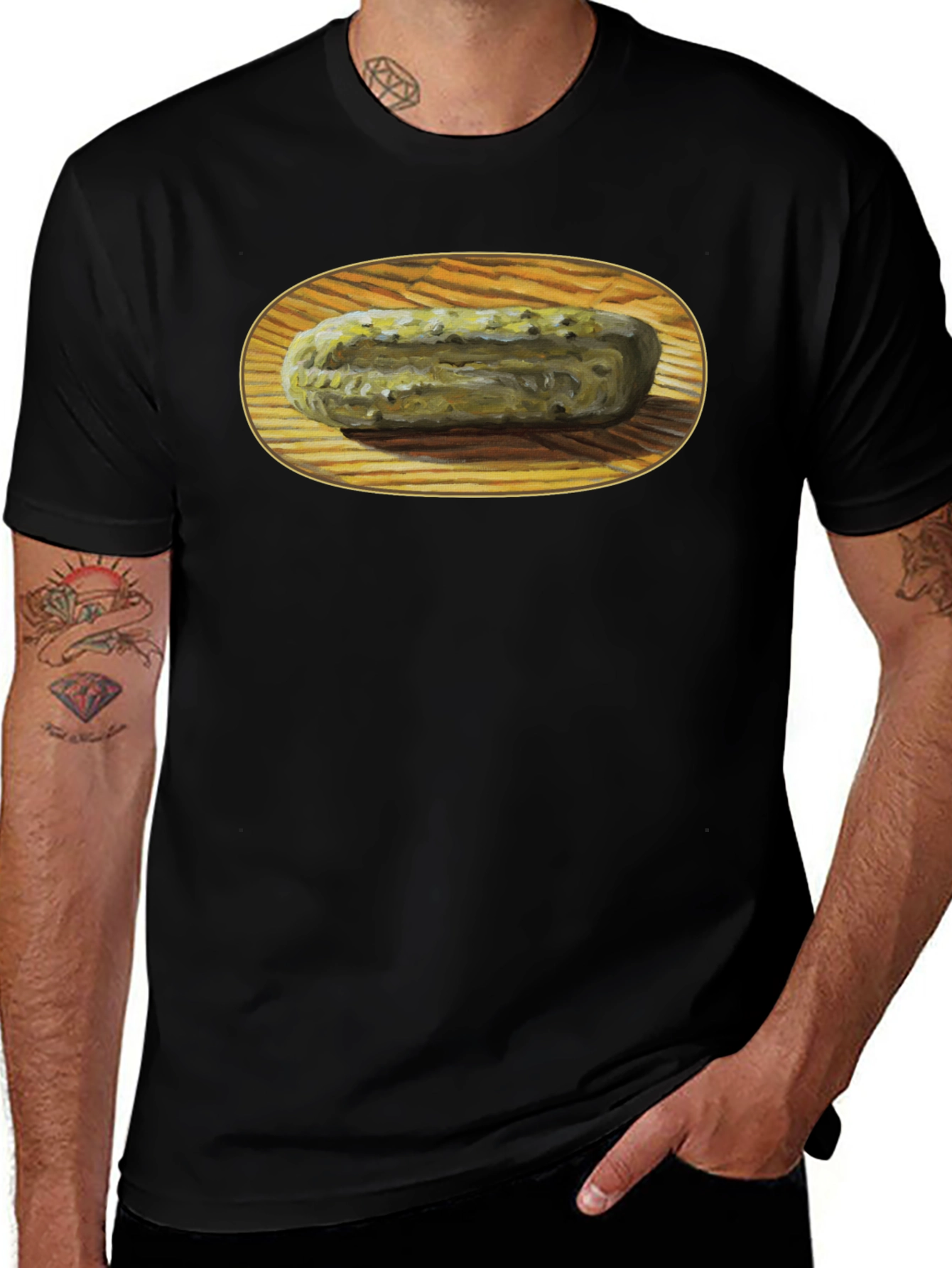 Pickle Art Graphic Tee - Unique Foodie Apparel