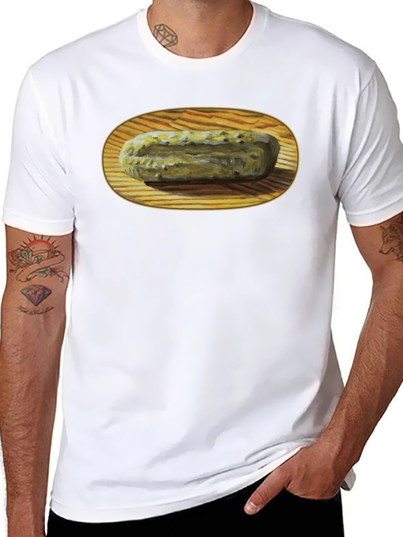 Pickle Art Graphic Tee - Unique Foodie Apparel