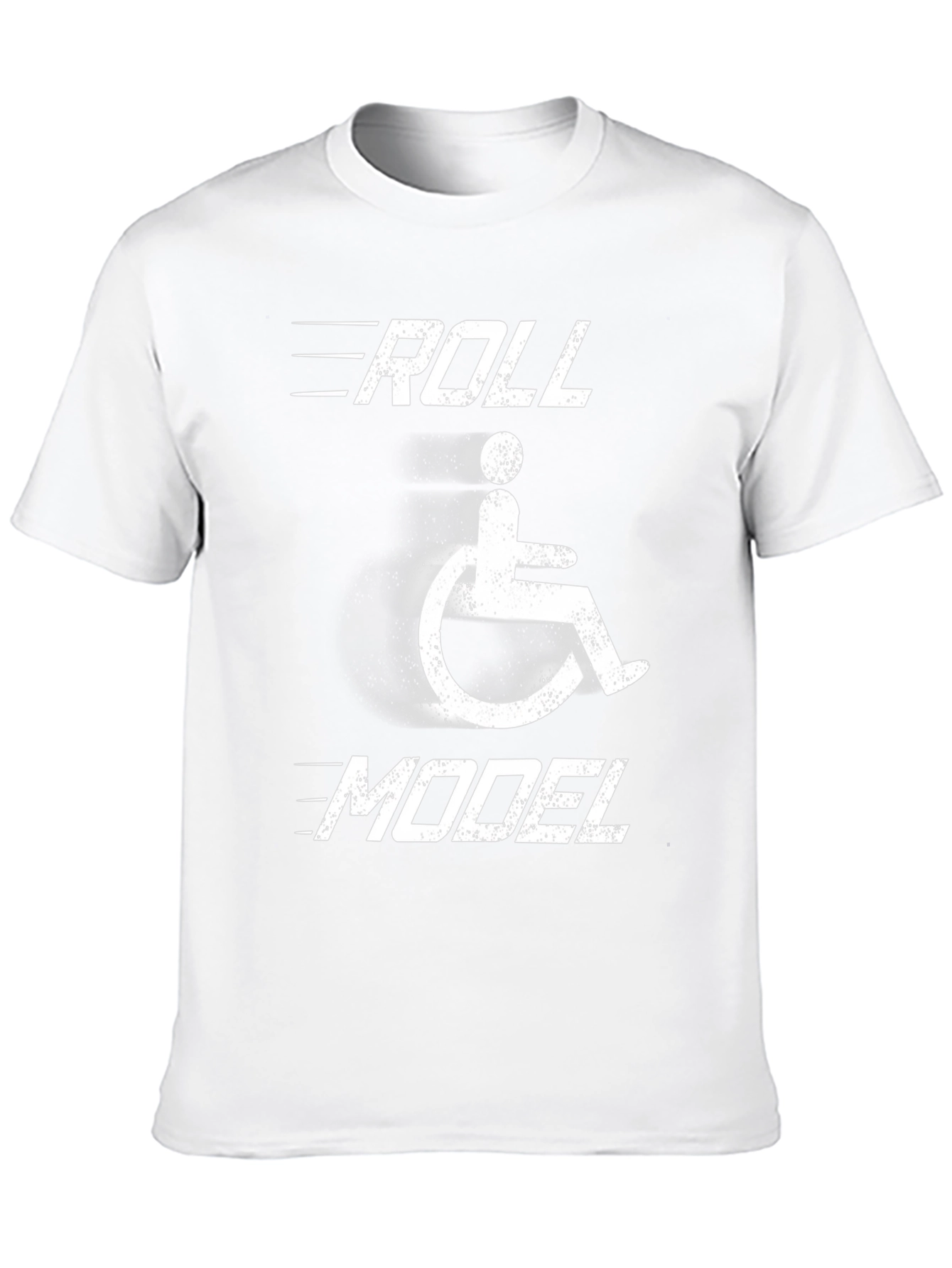Roll Model Wheelchair T-Shirt - Disability Awareness