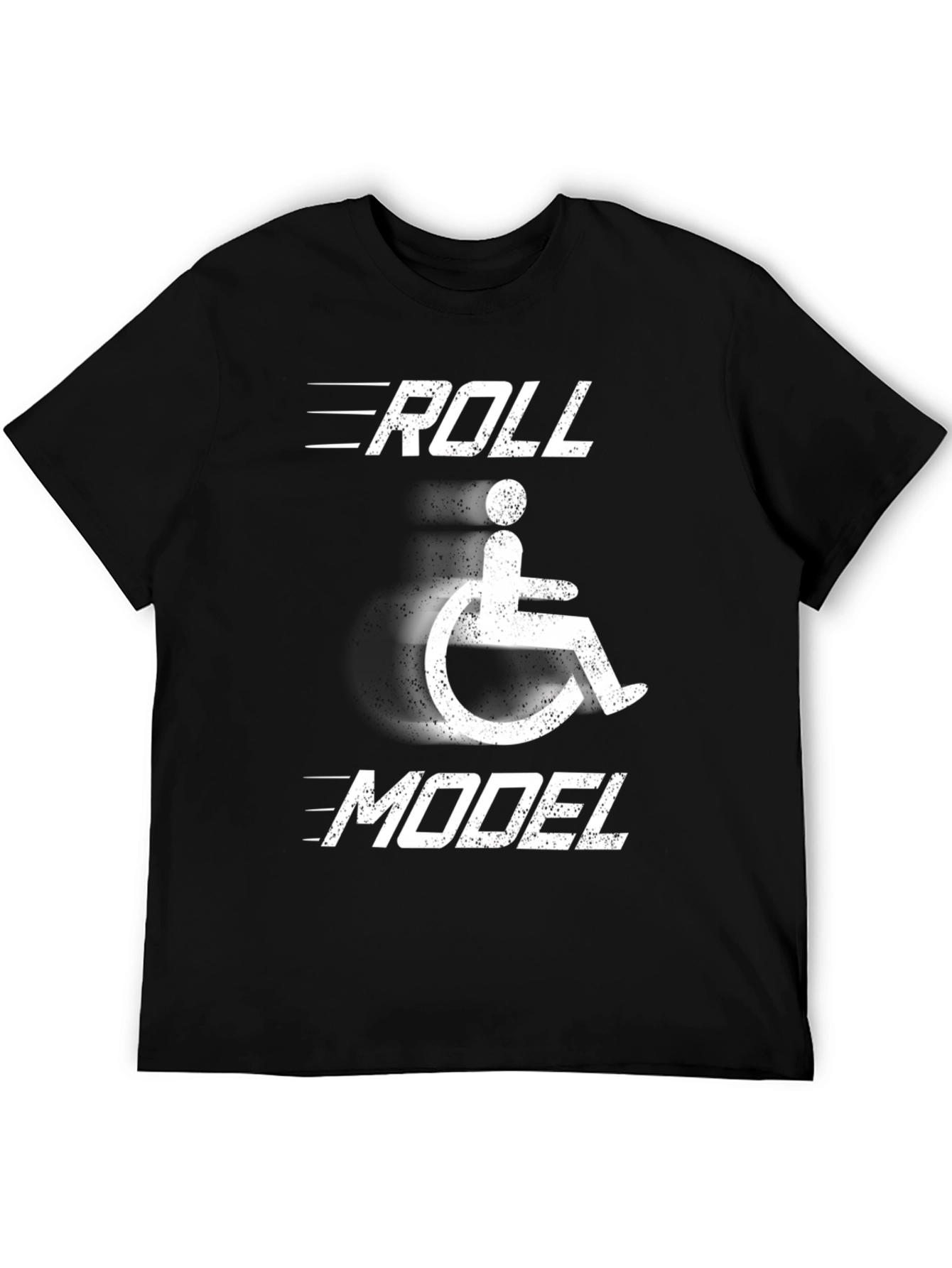 Roll Model Wheelchair T-Shirt - Disability Awareness