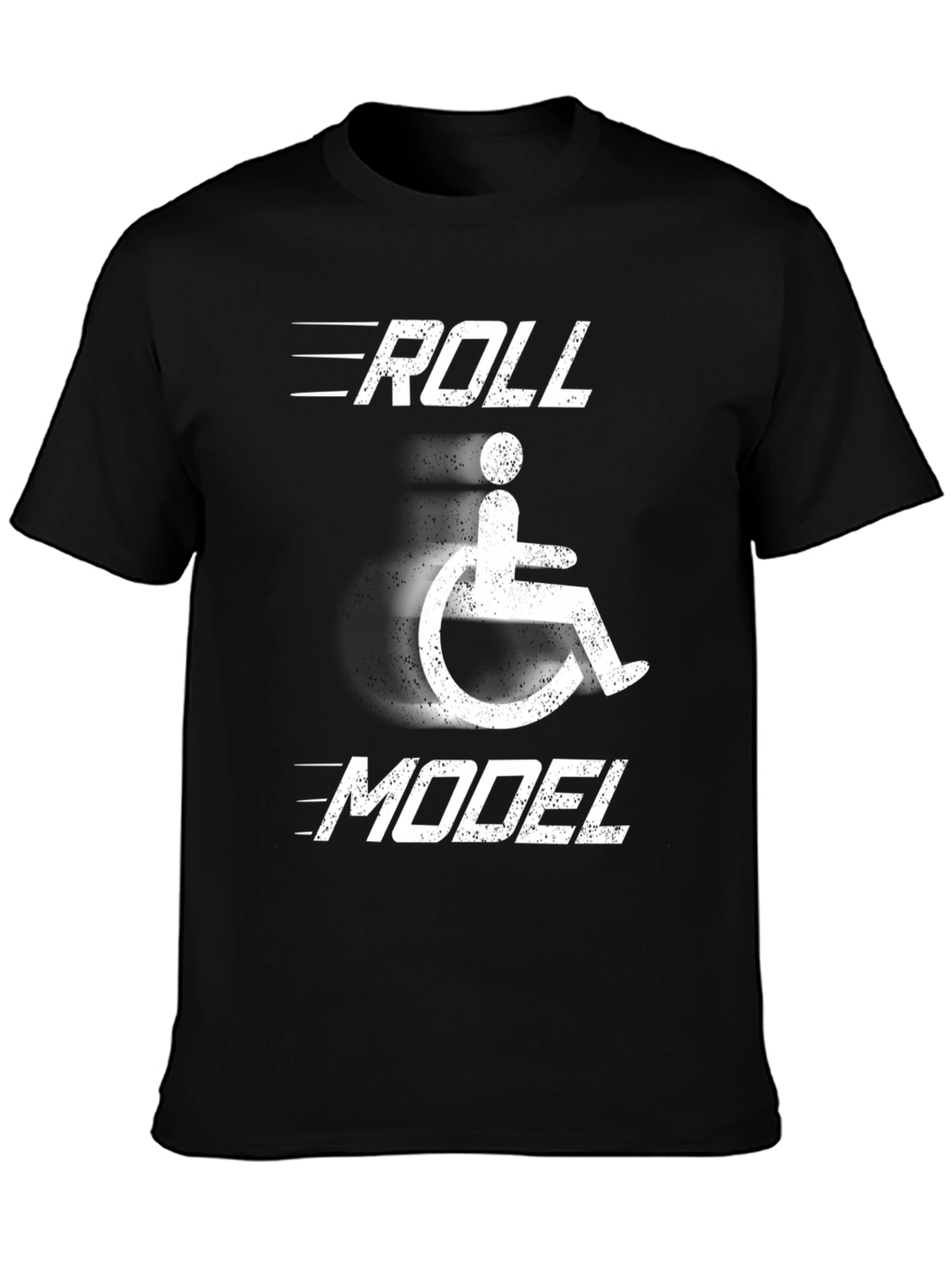 Roll Model Wheelchair T-Shirt - Disability Awareness