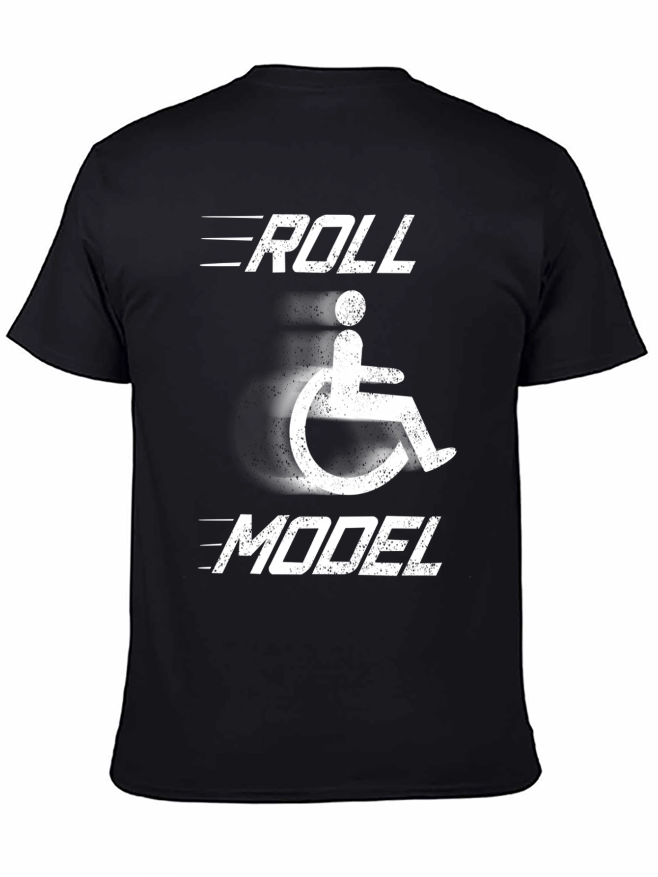 Roll Model Wheelchair T-Shirt - Disability Awareness